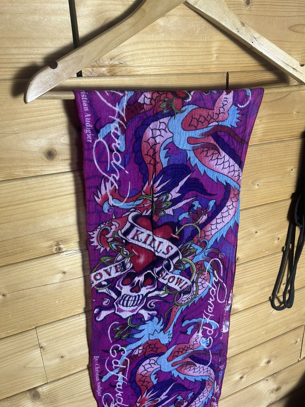 Ed Hardy Ed Hardy graphics scarf Size ONE SIZE - 6 Thumbnail