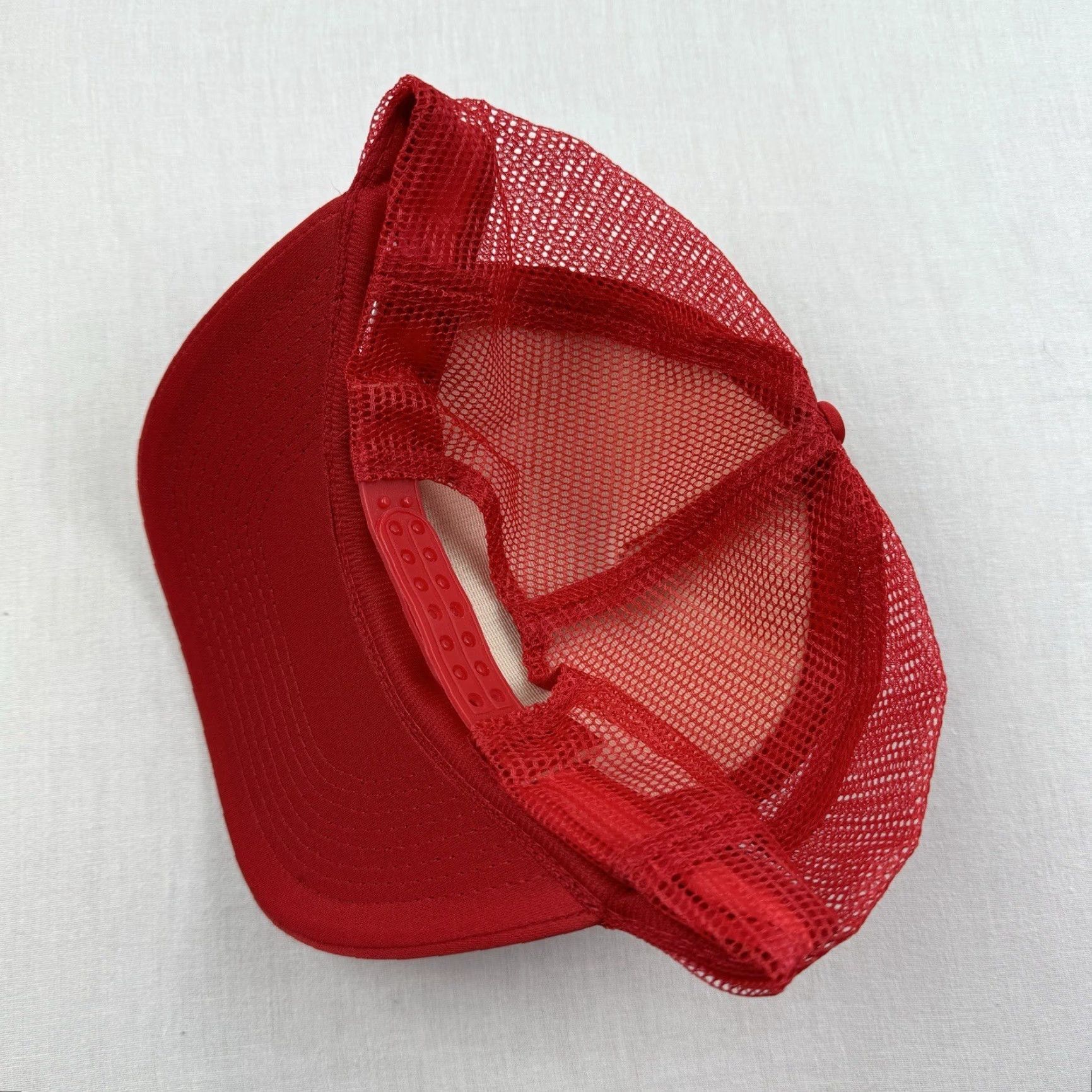 Vintage VINTAGE Cobra Cap Trucker Hat Adult One Size Red USA 80s Funny Mens Hat Size ONE SIZE - 2 Thumbnail