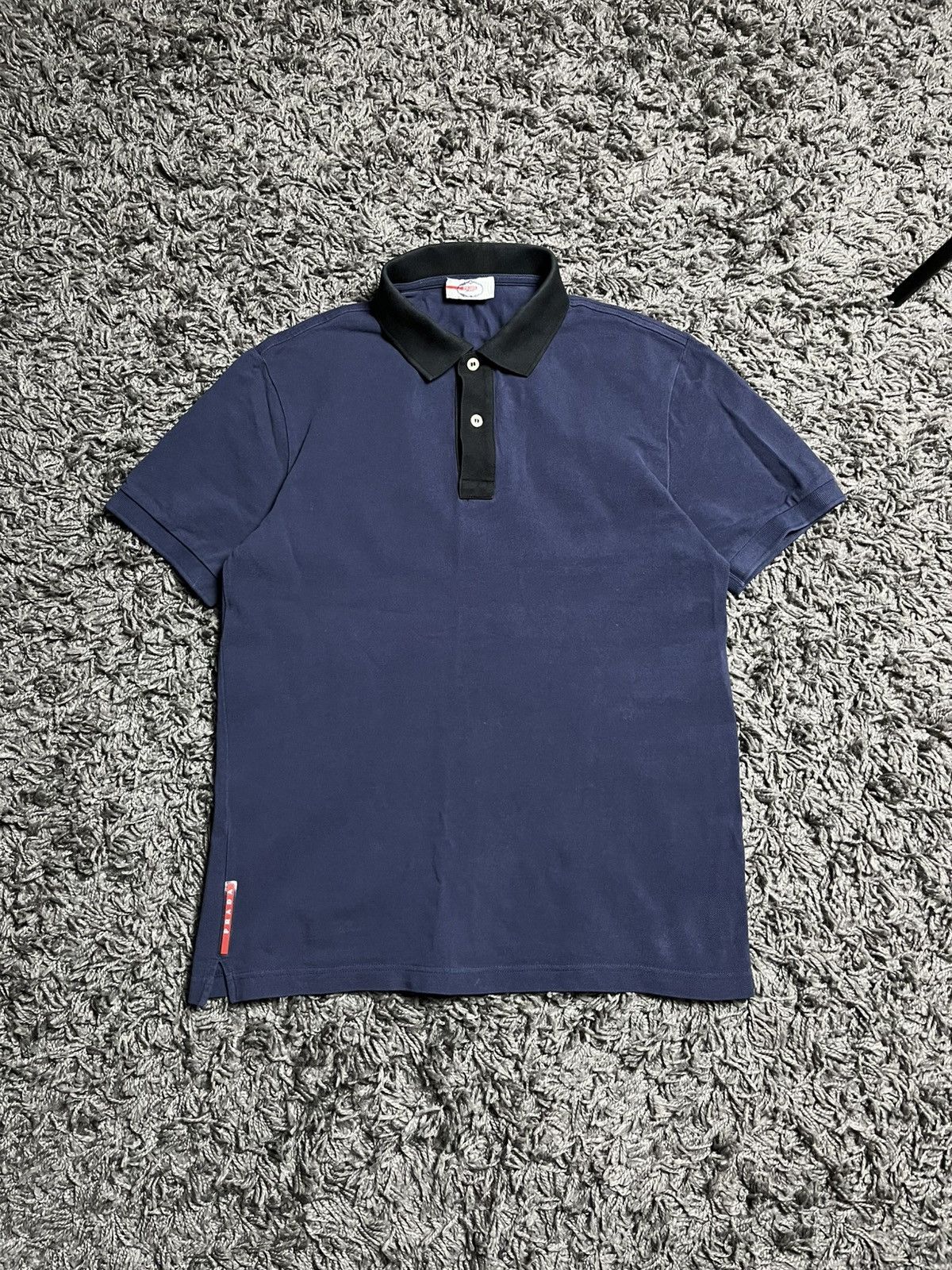 Prada PRADA RED TAB COTTON POLO T-SHIRT SIZE S Size US S / EU 44-46 / 1 - 2 Thumbnail