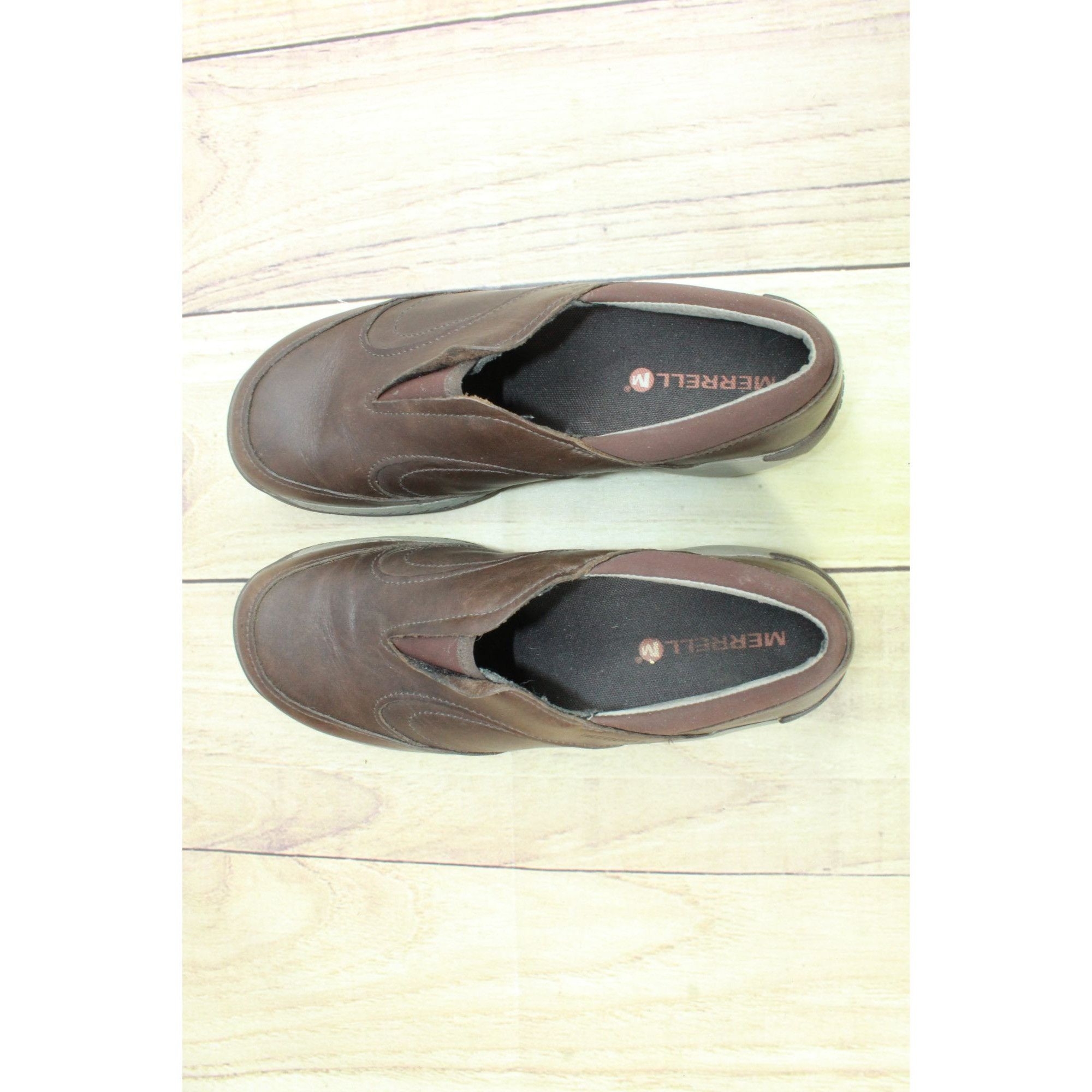 Merrell Merrell Espresso Brown Leather Slip‑On Moccasins Size 7.5 Size US 7.5 / IT 37.5 - 7 Thumbnail