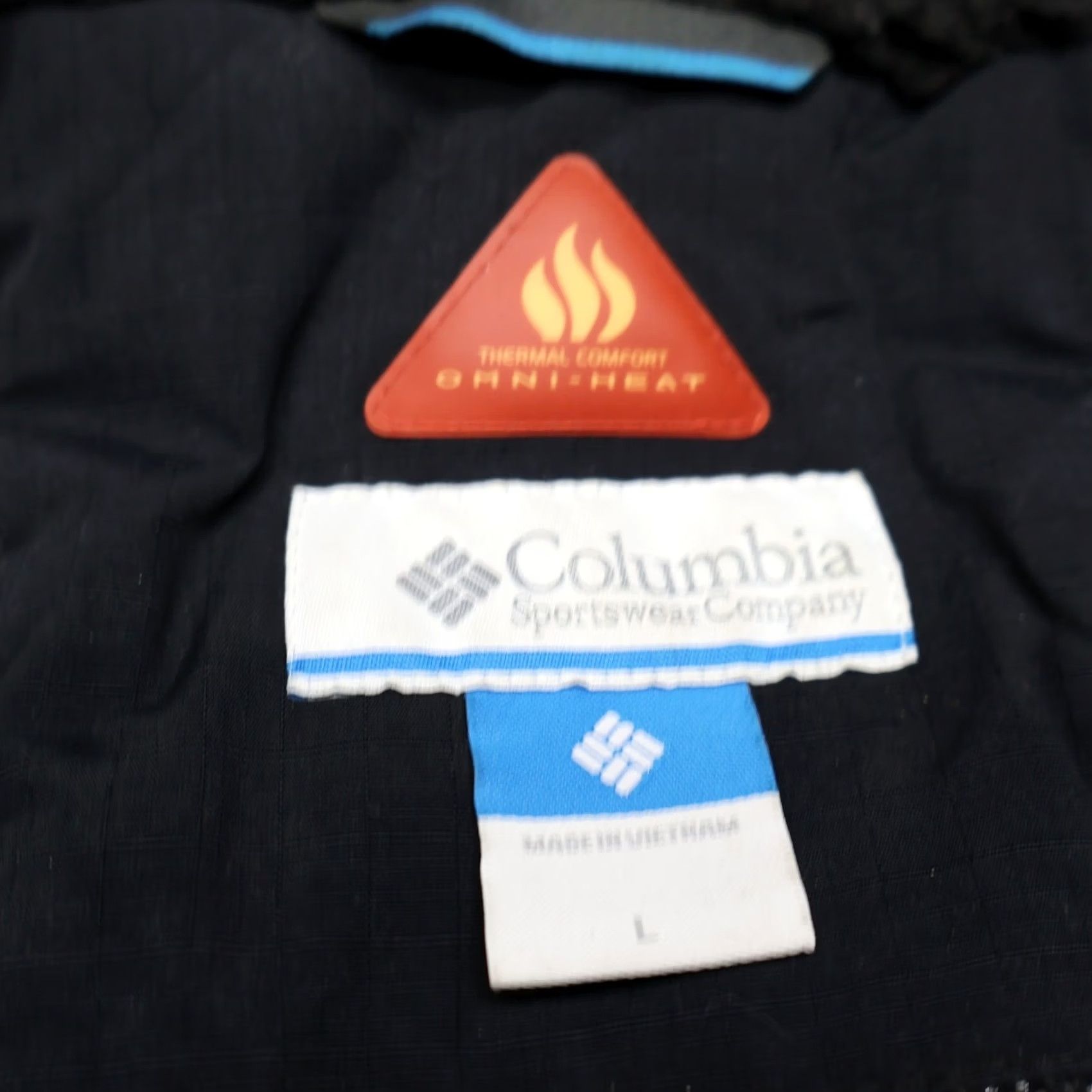 Vintage Columbia Womens Large Black Ripstop Omni-Heat Belted Wind Rain Parka Size L / US 10 / IT 46 - 5 Thumbnail