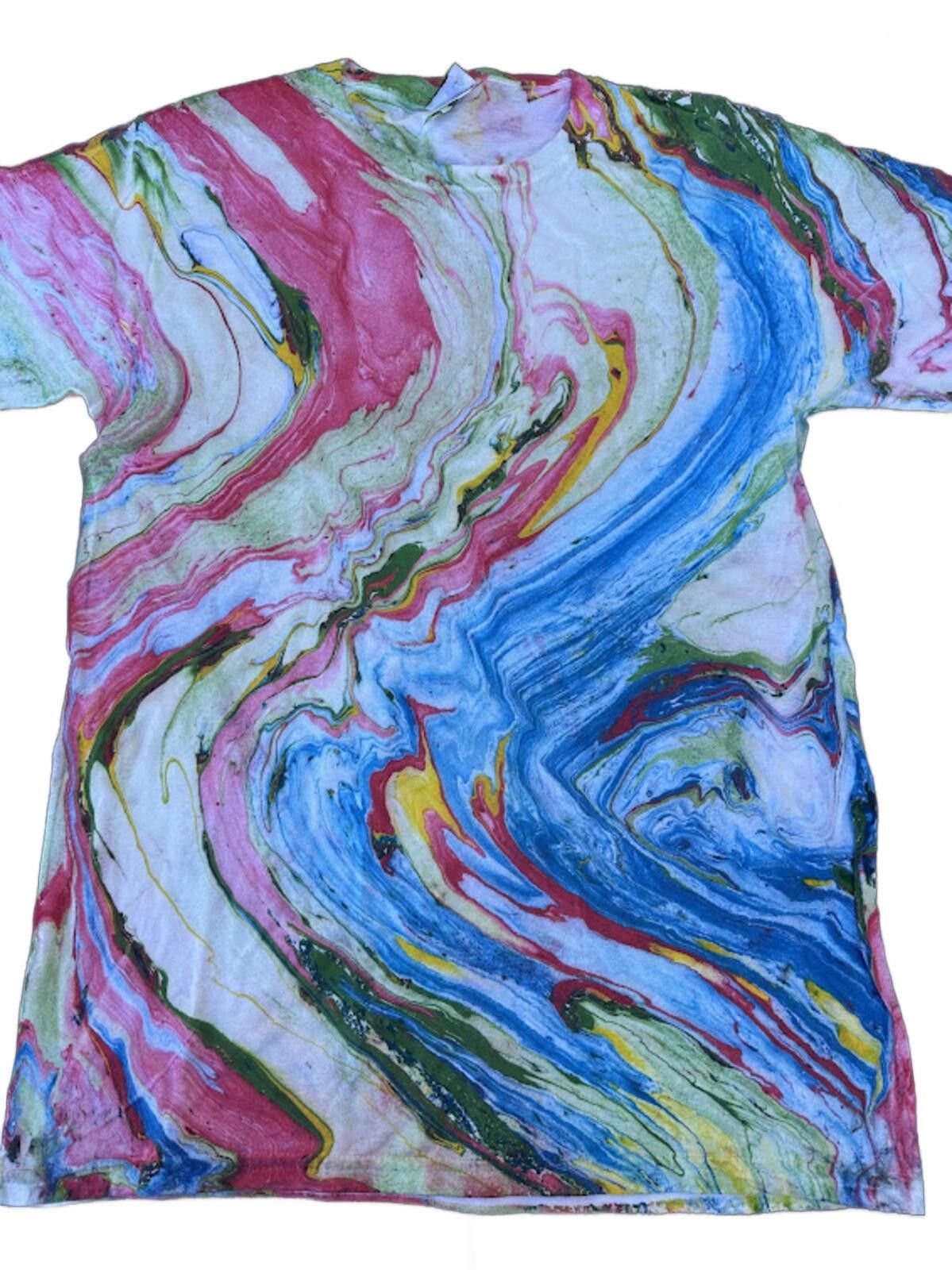 Colombo Abstract Swirl Art Print Tee Size US M / EU 48-50 / 2 - 1 Thumbnail