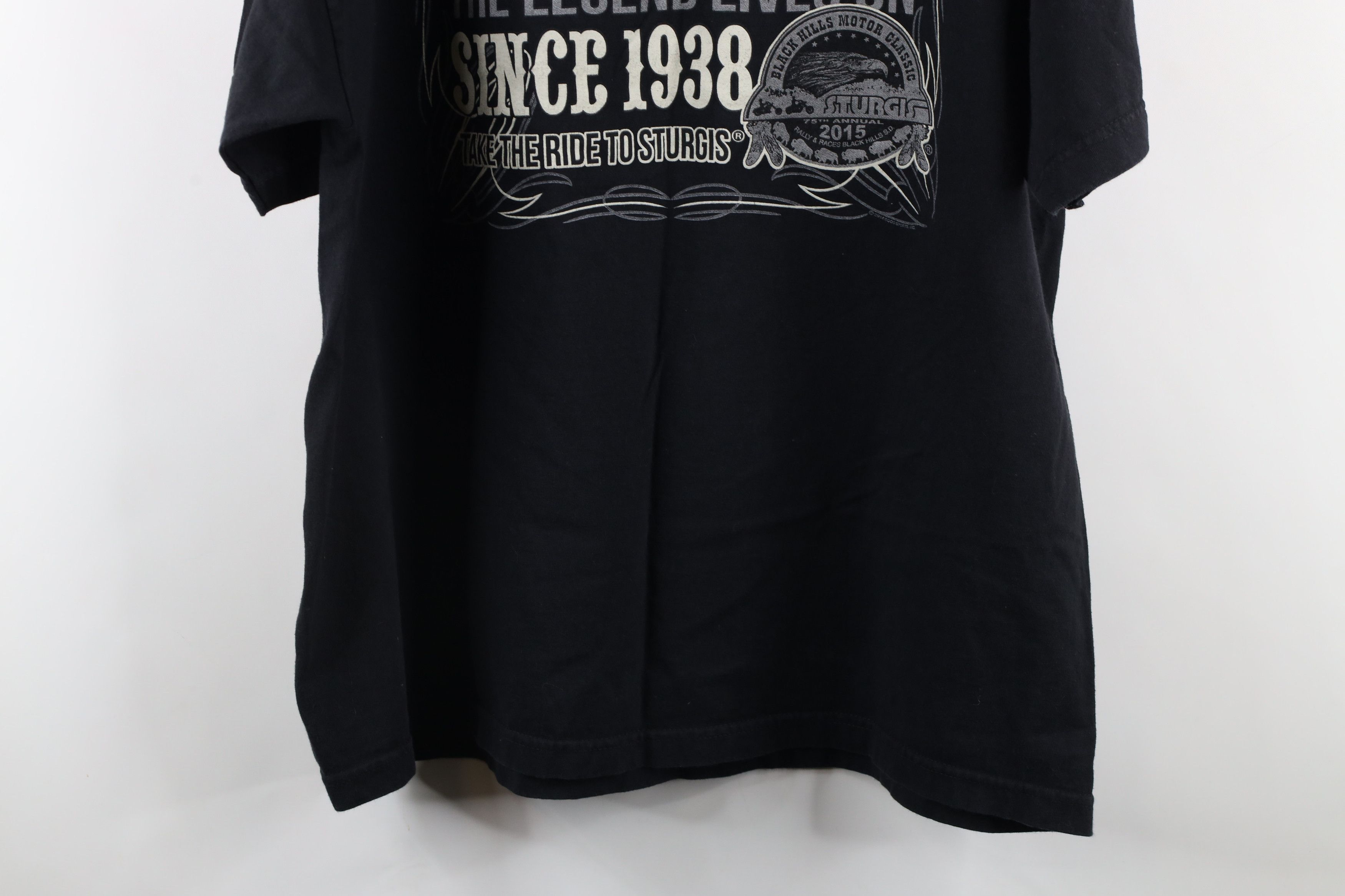 Vintage Vintage Y2K Streetwear Black Hills Rally T-Shirt Black Size US XXL / EU 58 / 5 - 13 Thumbnail