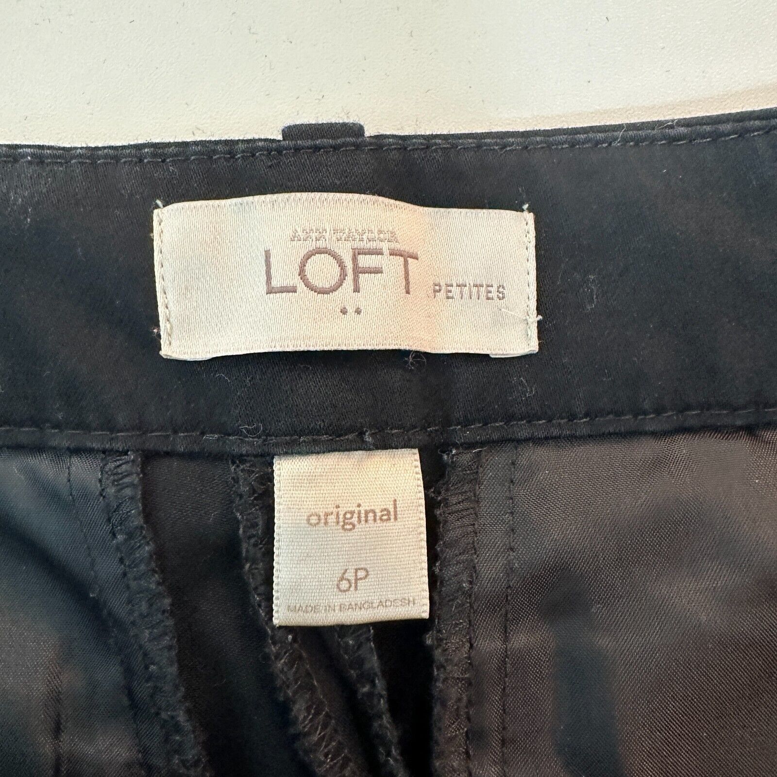 Loft Loft Petite Black Capri Trouser Front Slash Pockets 6P Size 28" / US 6 / IT 42 - 4 Thumbnail