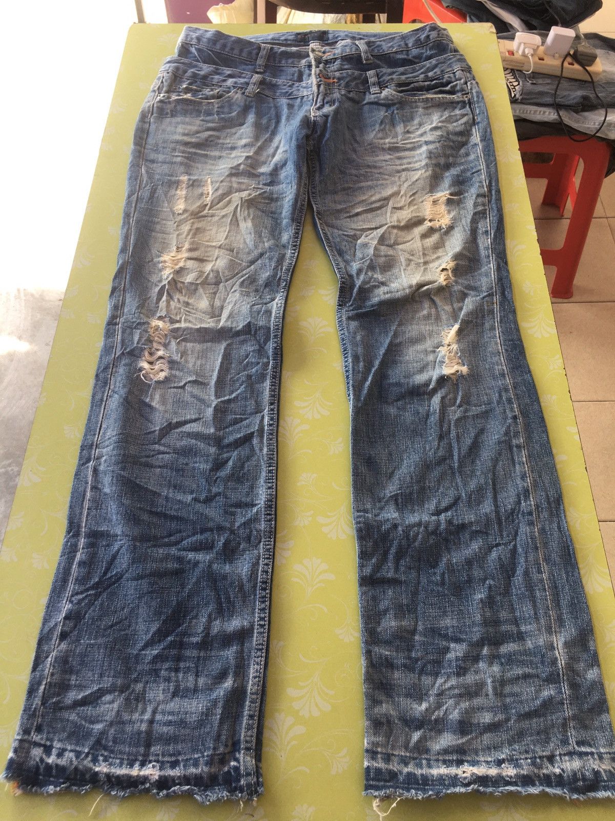 Japanese Brand × RAGEBLUE Rageblue double waist Size US 35 - 3 Thumbnail