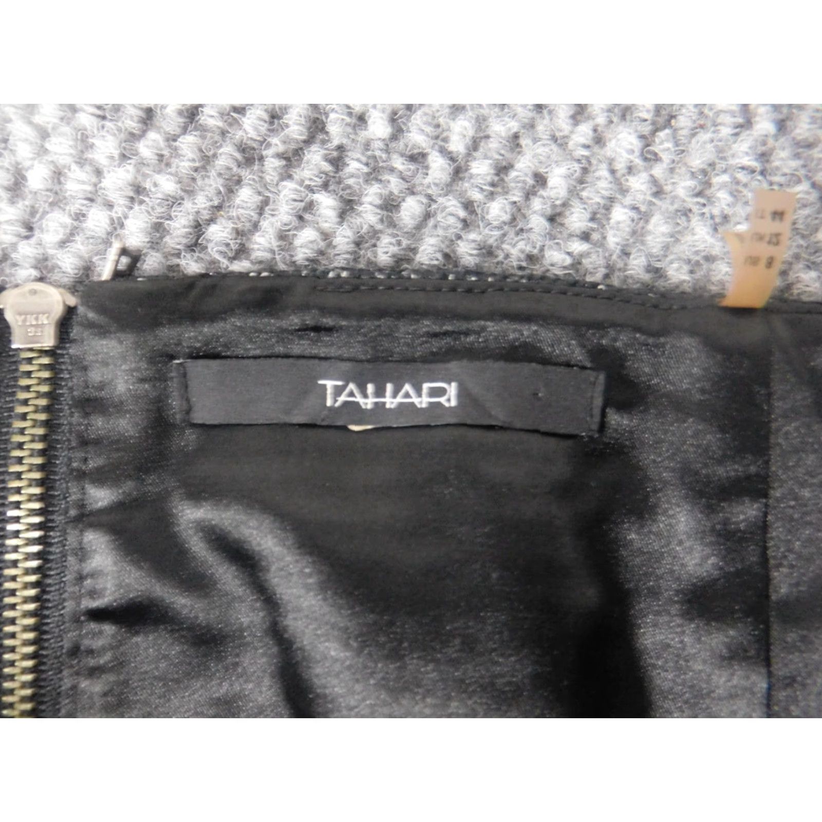 Vintage Tahari Womens Skirt 30 Gray A-line Zip Size 30" / US 8 / IT 44 - 6 Thumbnail