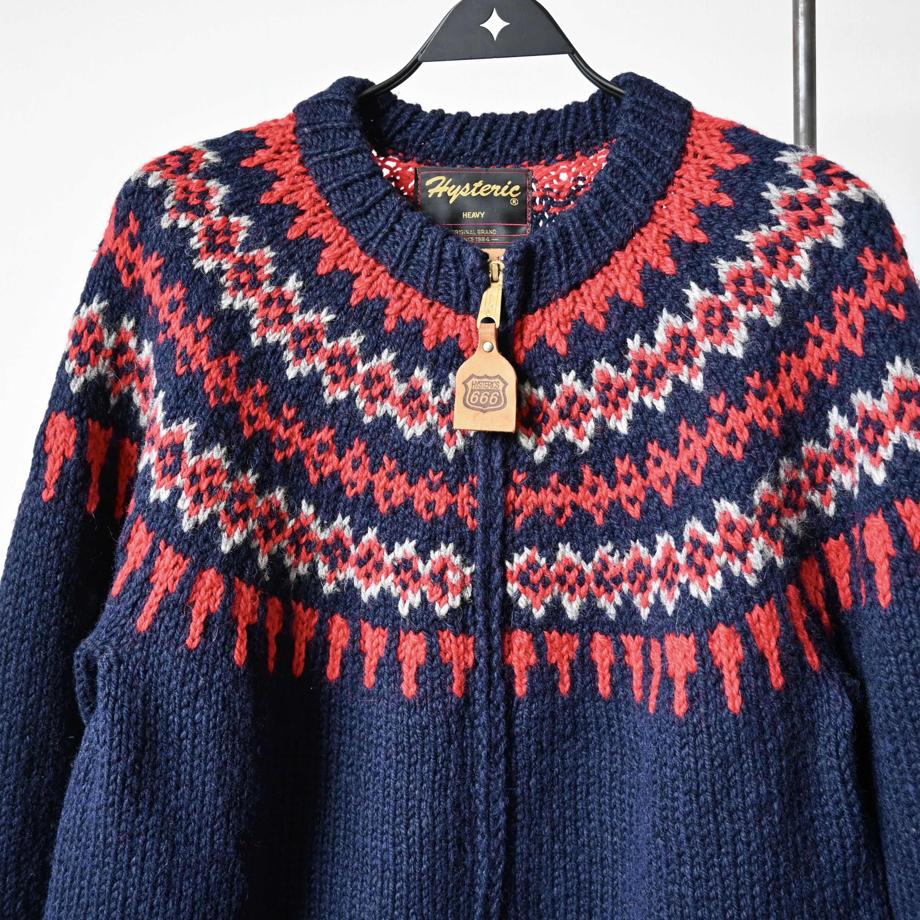 Hysteric Glamour 2000s Hysteric Glamour x CANADIAN SWEATER zip-up cardigan Size US L / EU 52-54 / 3 - 6 Thumbnail