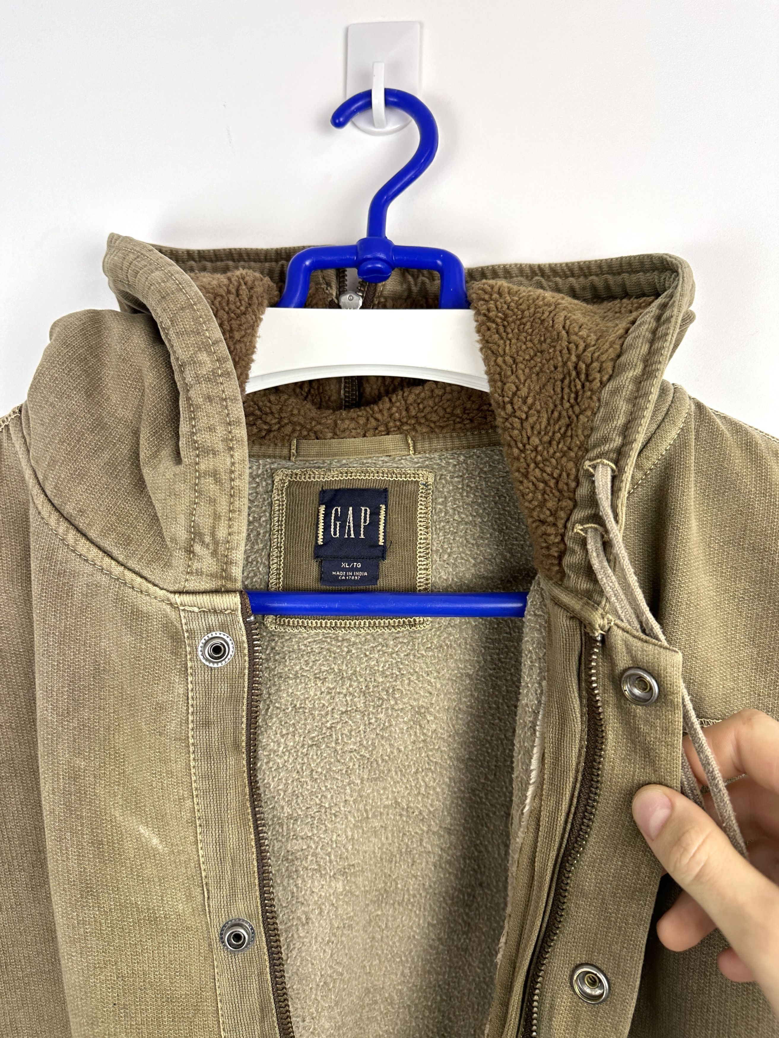 Gap Rare vintage GAP thick zip hoodie y2k opium L Size US L / EU 52-54 / 3 - 5 Thumbnail