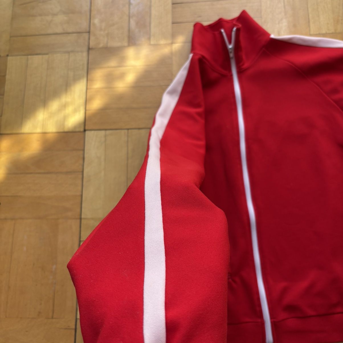 Vintage Vintage 70s Zwickel Gymnastics USA Track Jacket Red Nylon Size US M / EU 48-50 / 2 - 4 Thumbnail