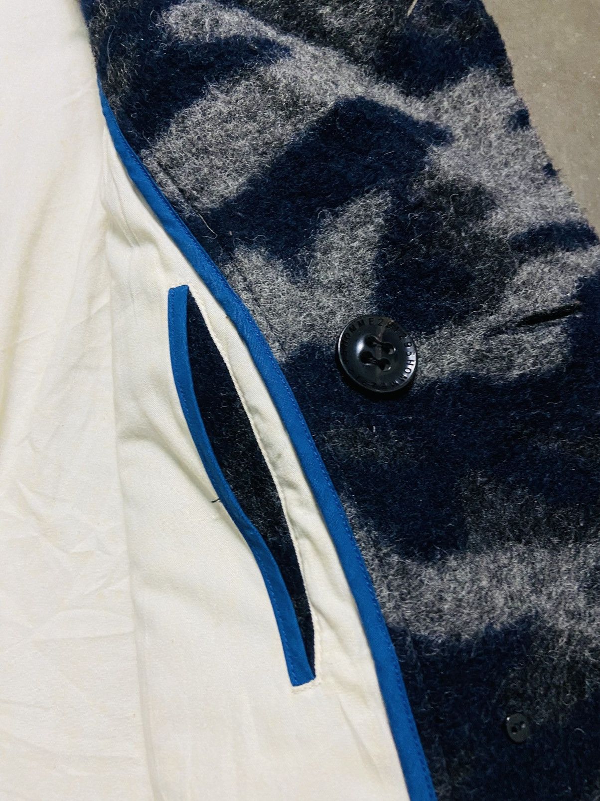 291295=Homme 291295 = Homme Double Breasted Wool Jacket Size US M / EU 48-50 / 2 - 12 Thumbnail