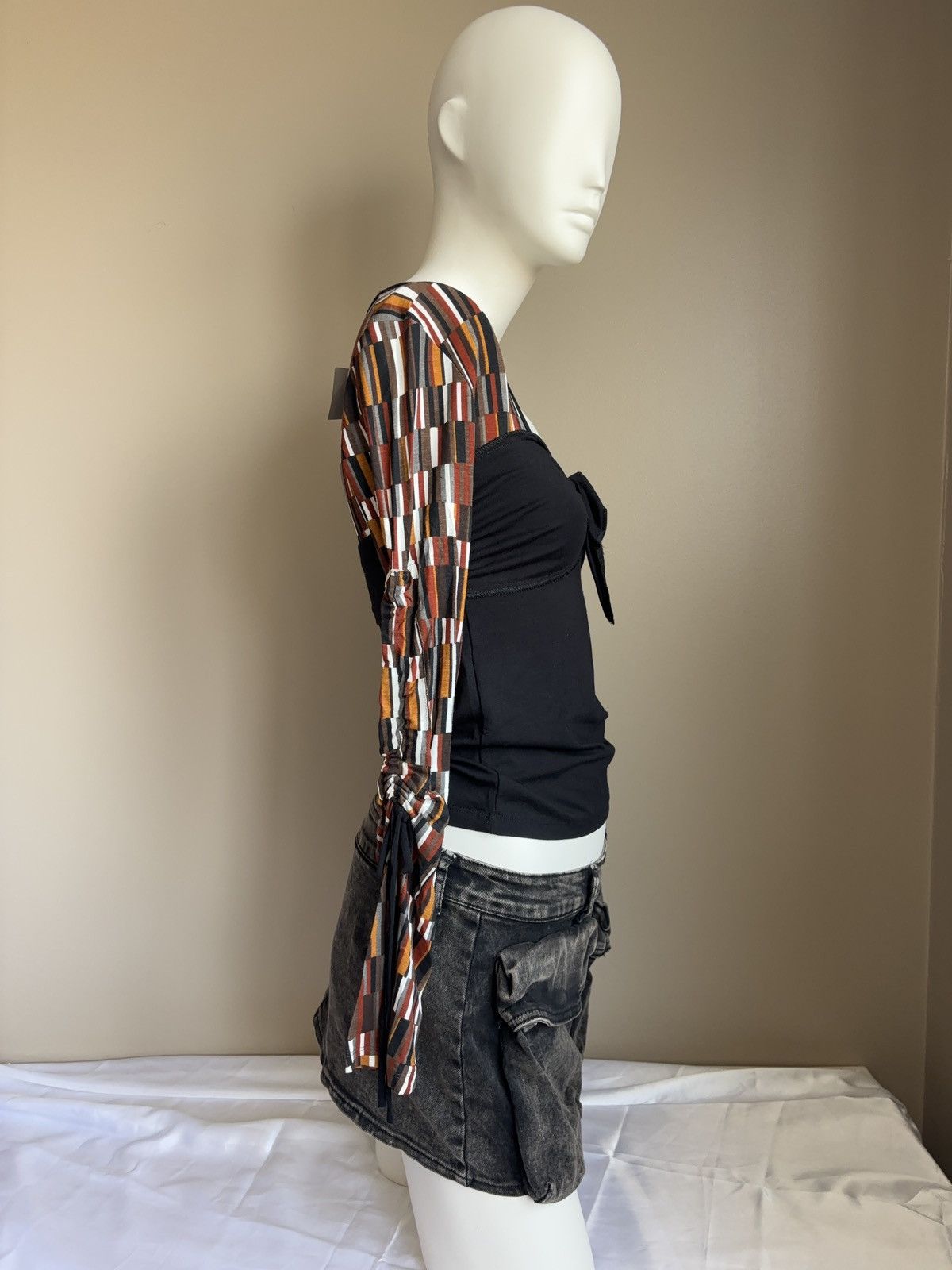 Vintage French NEW blouse long sleeve top coquette style vintage Size S / US 4 / IT 40 - 9 Thumbnail
