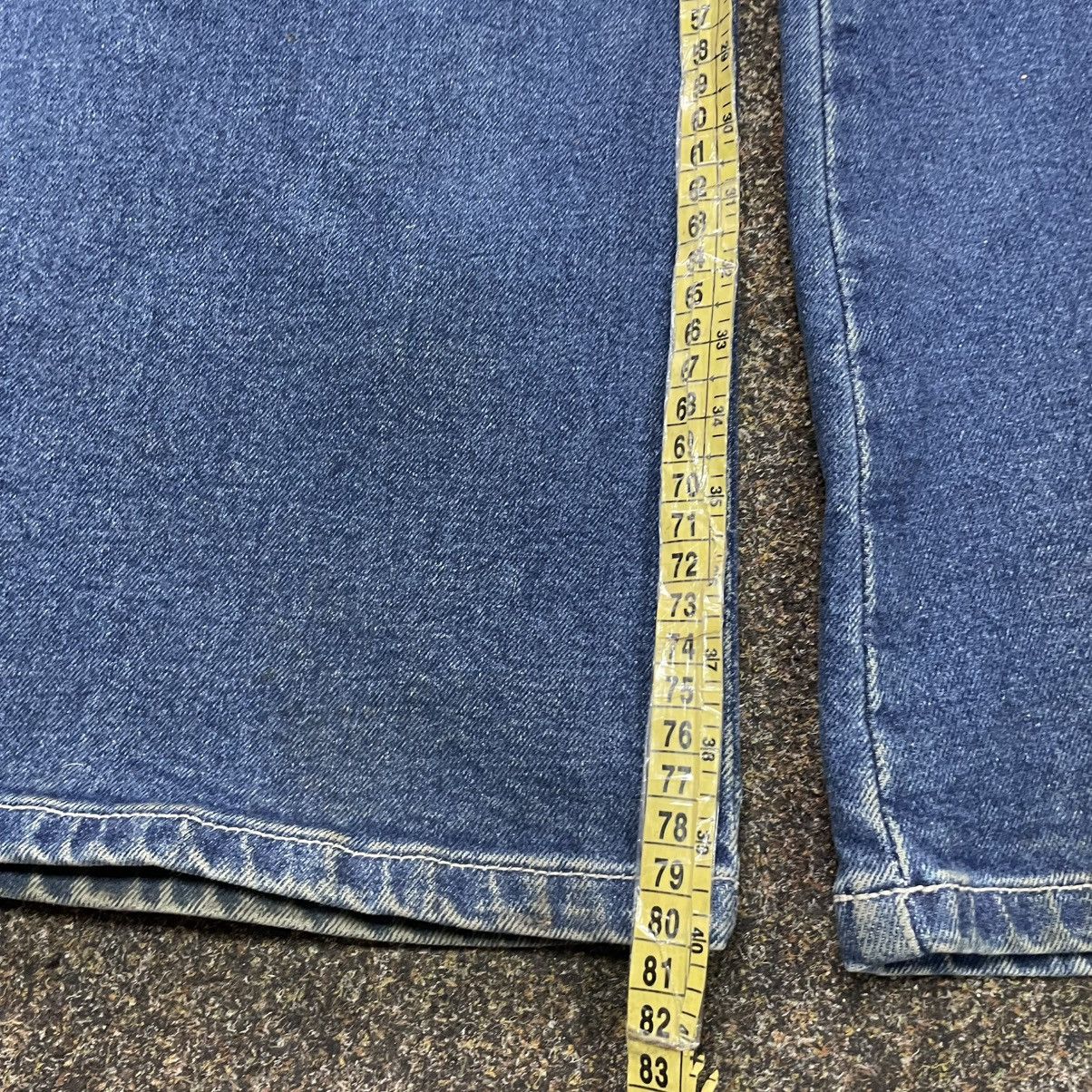 Vintage Vintage Y2K Baggy Wide Leg Jeans Skater Streetwear Blue Logo Size 32" / US 10 / IT 46 - 7 Thumbnail