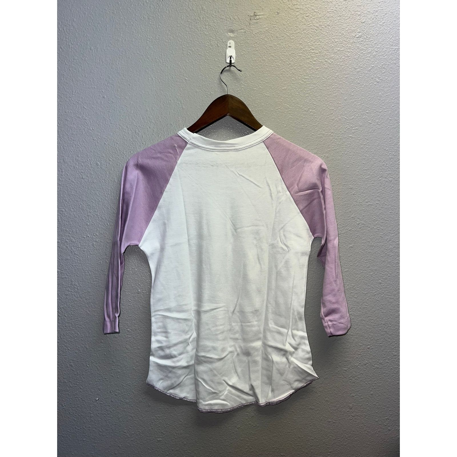 Vintage 80s Women's Vintage Lucky Star Light Purple Raglan Shirt M Size M / US 6-8 / IT 42-44 - 7 Thumbnail