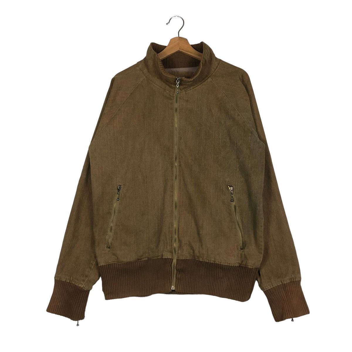 Japanese Brand 📌VINTAGE BOMBER JACKET BIKER HIGH COLLAR LENS CONCAVE Size US M / EU 48-50 / 2 - 2 Thumbnail