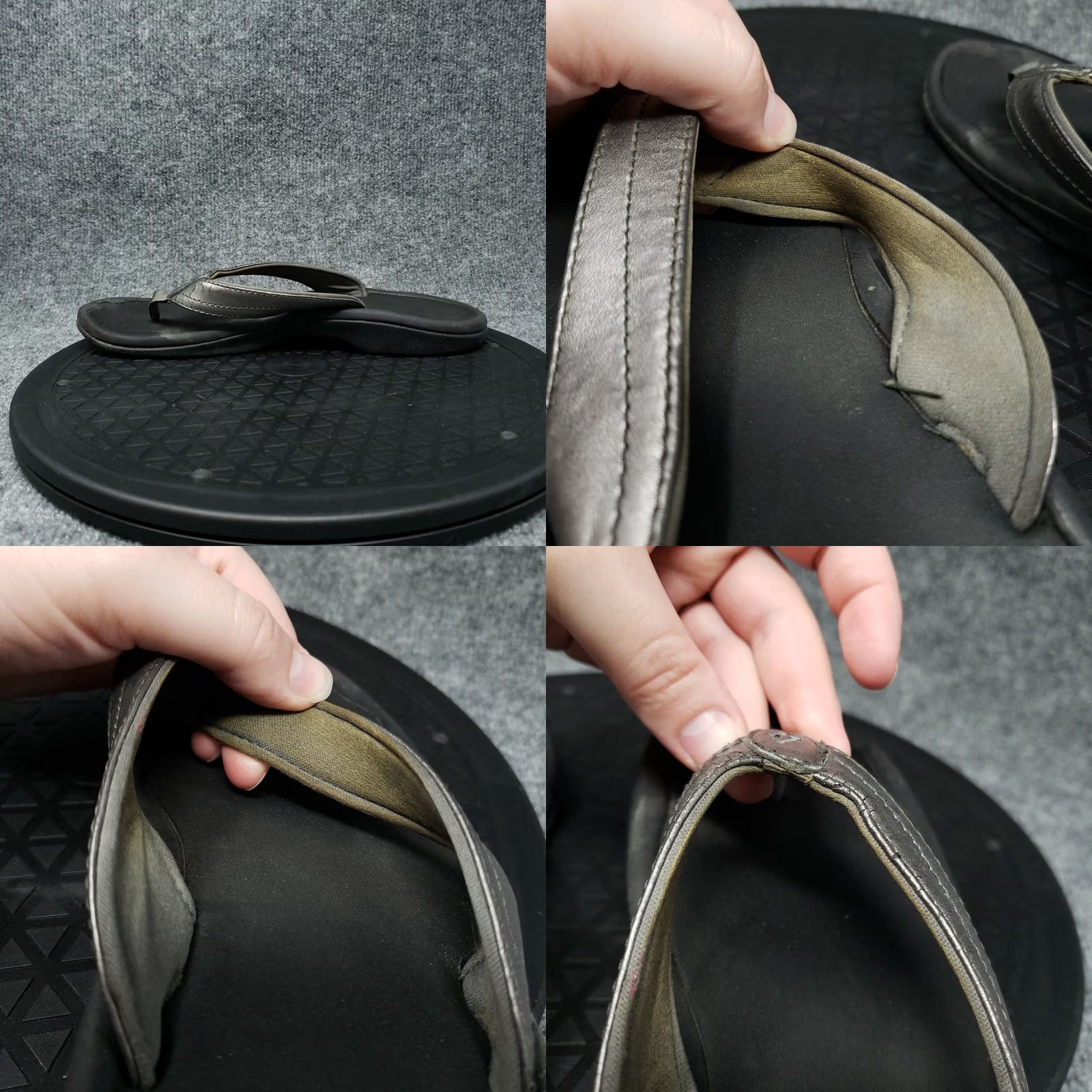 Olukai OluKai Ohana W Black Silver Flip Flops 20110-7348 US W8 EUR 48 Outsole Size US 8 / EU 41 - 8 Thumbnail