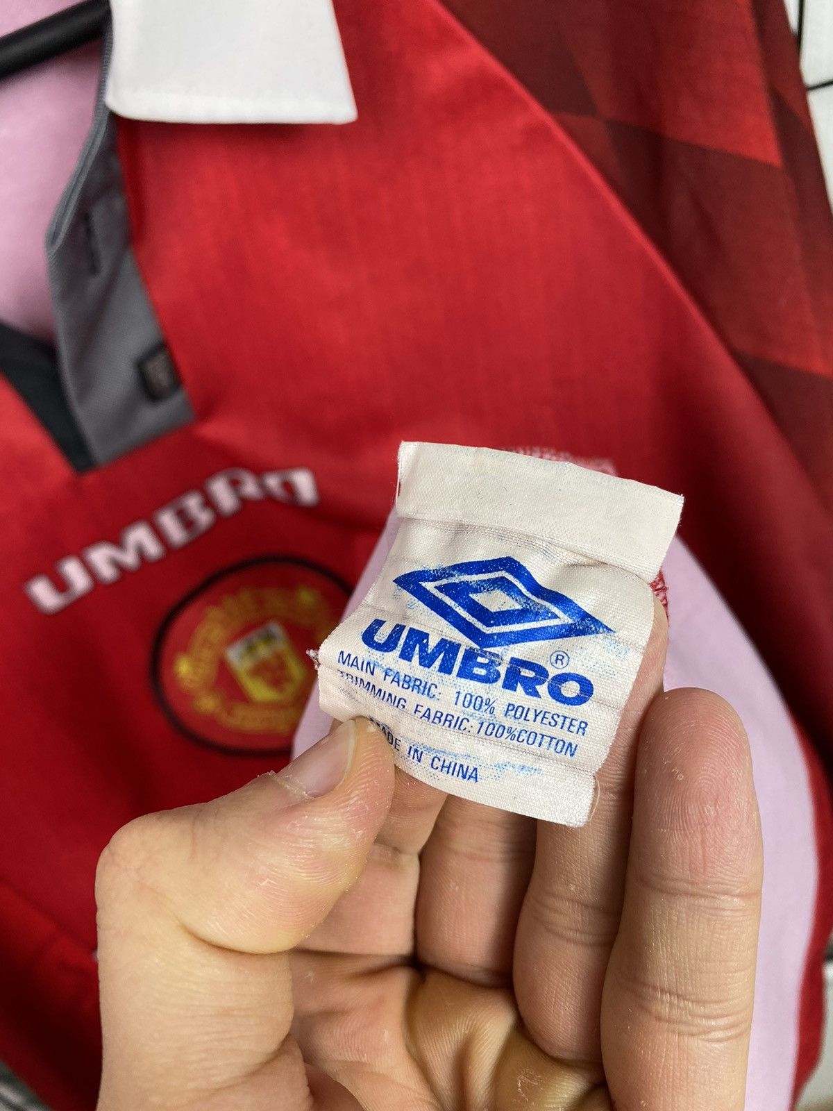 Umbro × Vintage Vintage Umbro Manchester United 1996-98 Soccer Jersey Sharp Size US XL / EU 56 / 4 - 14 Thumbnail
