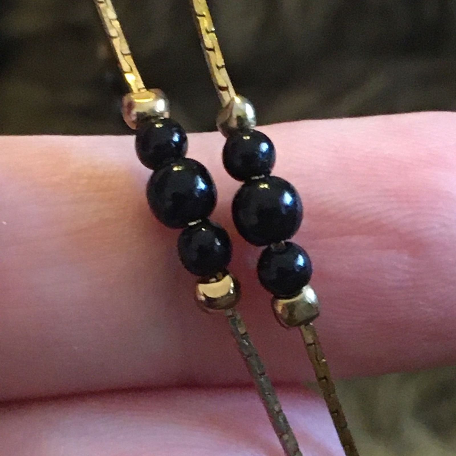 Vintage Vintage 80s beaded gold tone chain necklace Size ONE SIZE - 5 Thumbnail