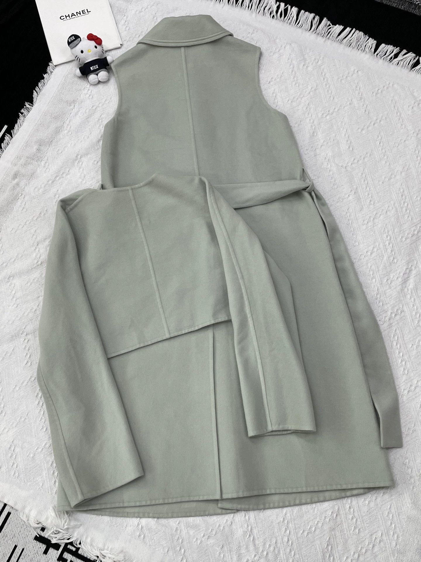 Hermes Hermes Women's Cashmere 2-Piece Short Jacket + Vest Dress 36 Size XS / US 0-2 / IT 36-38 - 4 Thumbnail