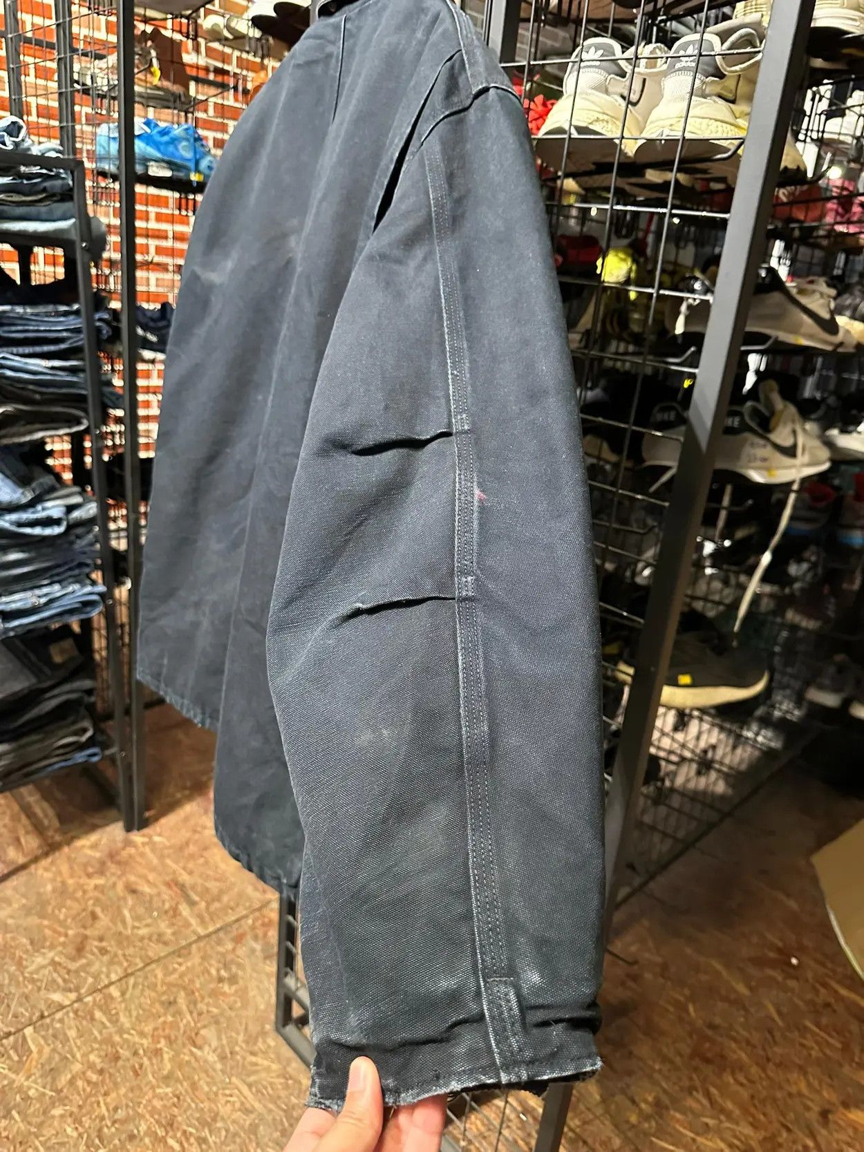 Carhartt × Vintage Rare Vintage Carhartt Faded Black/DarkGrey Detroit Jacket Size US XL / EU 56 / 4 - 3 Thumbnail