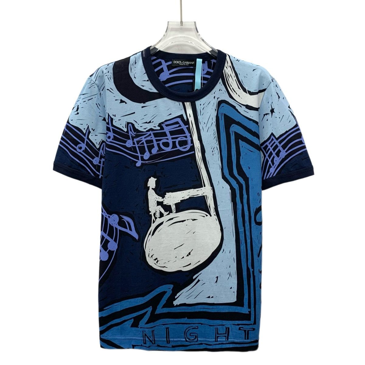 Dolce & Gabbana Dolce & Gabbana Music Note Print Short Sleeve T-Shirt K26WX Size US XS / EU 42 / 0 - 1 Thumbnail