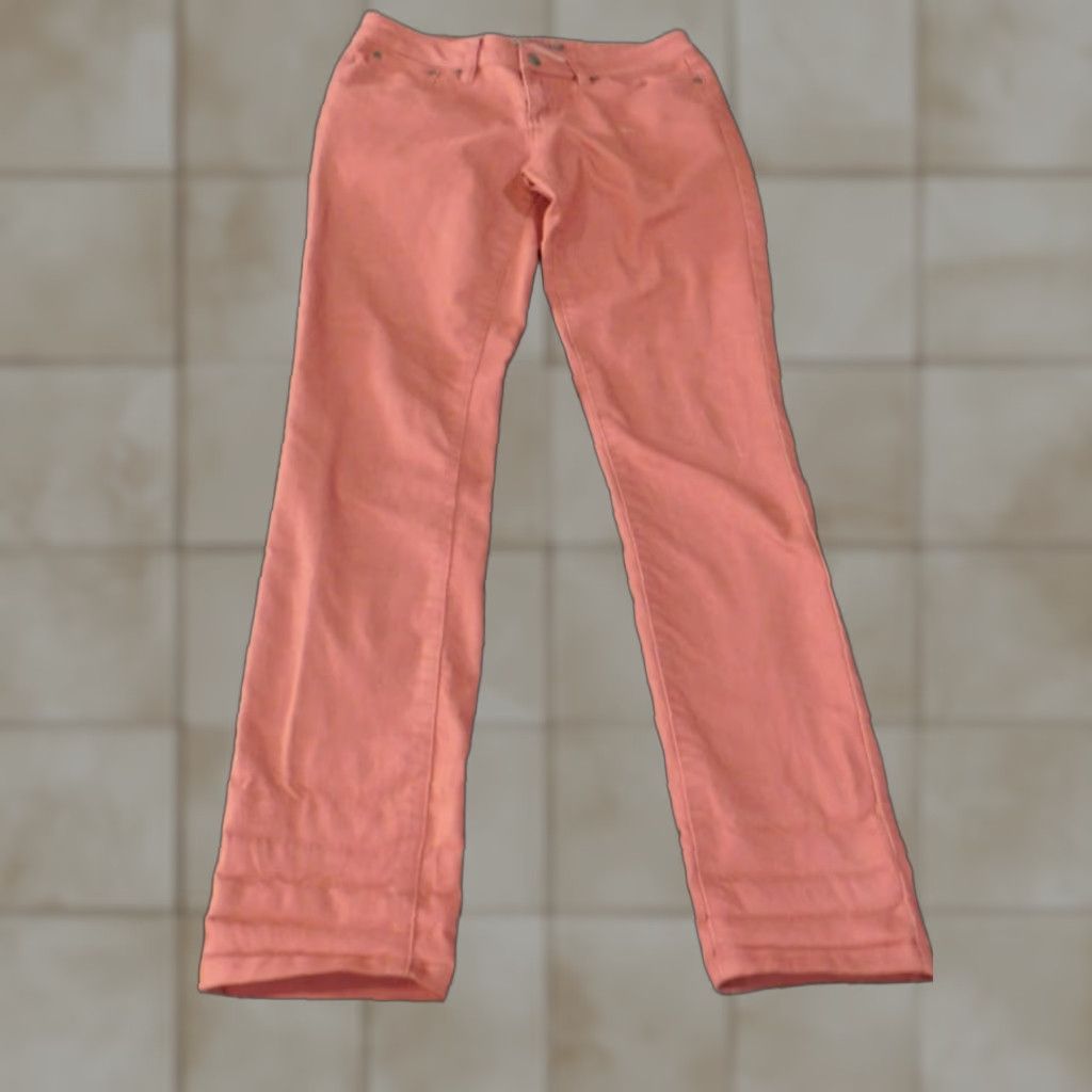 Prana prAna Jeans Womens size 2 Pink Straight Denim Stretch Casual 30 in Inseam Regular Rise Mid Zipper Pockets Size 26" / US 2 / IT 38 - 1 Thumbnail