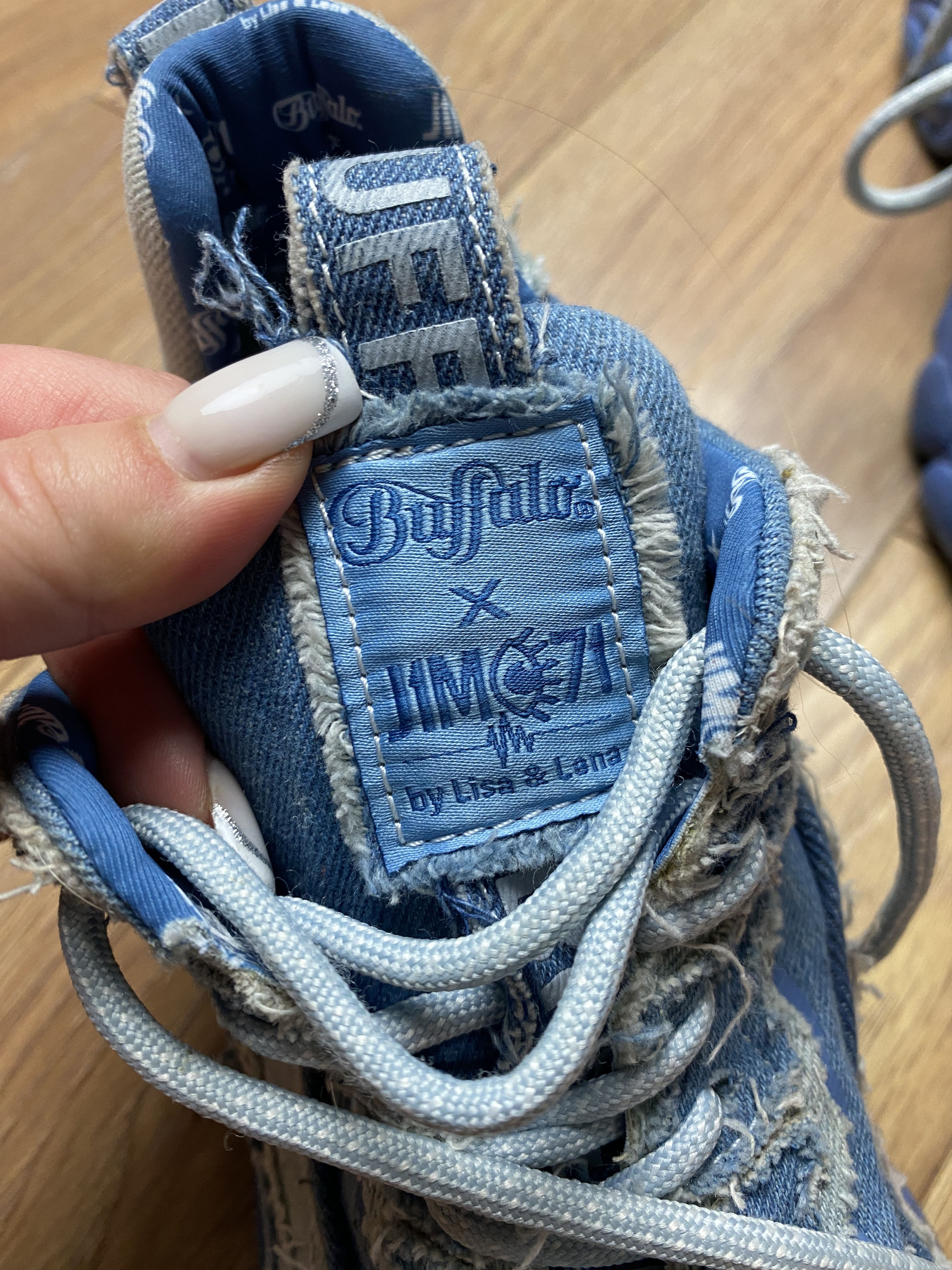 Buffalo London Buffalo London x J1MO71 by Lisa and Lena chunky denim shoes Size US 9 / IT 39 - 8 Thumbnail