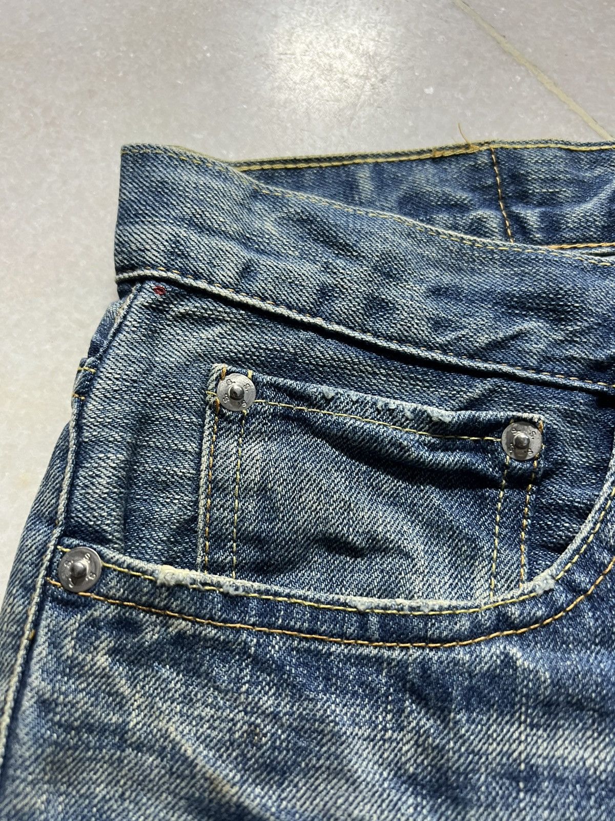 If Six Was Nine × Seditionaries × Sophnet. 💥Rare💥Vintage Sophnet. Painter Ripped Backle Back Jeans Size US 32 / EU 48 - 8 Thumbnail