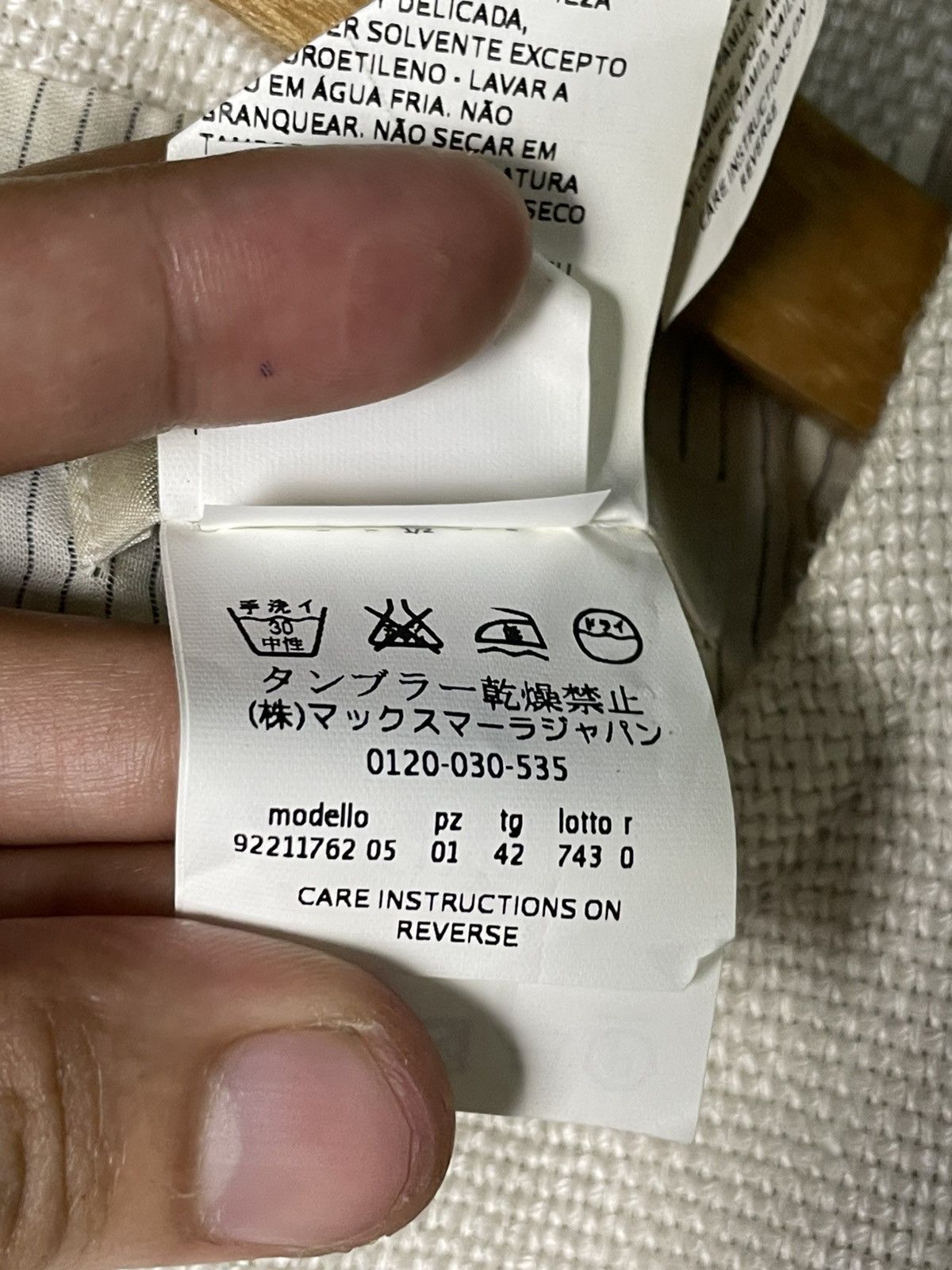 Japanese Brand × Max Mara × Vintage Max Mara Brand Linen Dress (71) Size S / US 4 / IT 40 - 12 Thumbnail