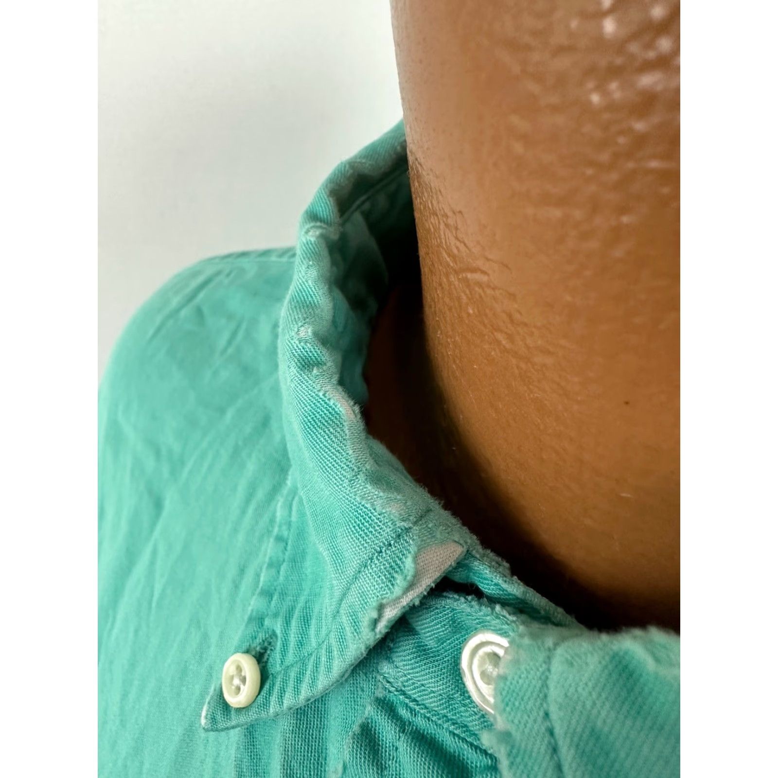 Ralph Lauren VINTAGE Ralph Lauren Shirt Mens 2XL Oversize Frays Holes Grunge Distressed Green Shirt Mens 2XL Oversize Grunge Distressed Green Size US XXL / EU 58 / 5 - 7 Thumbnail