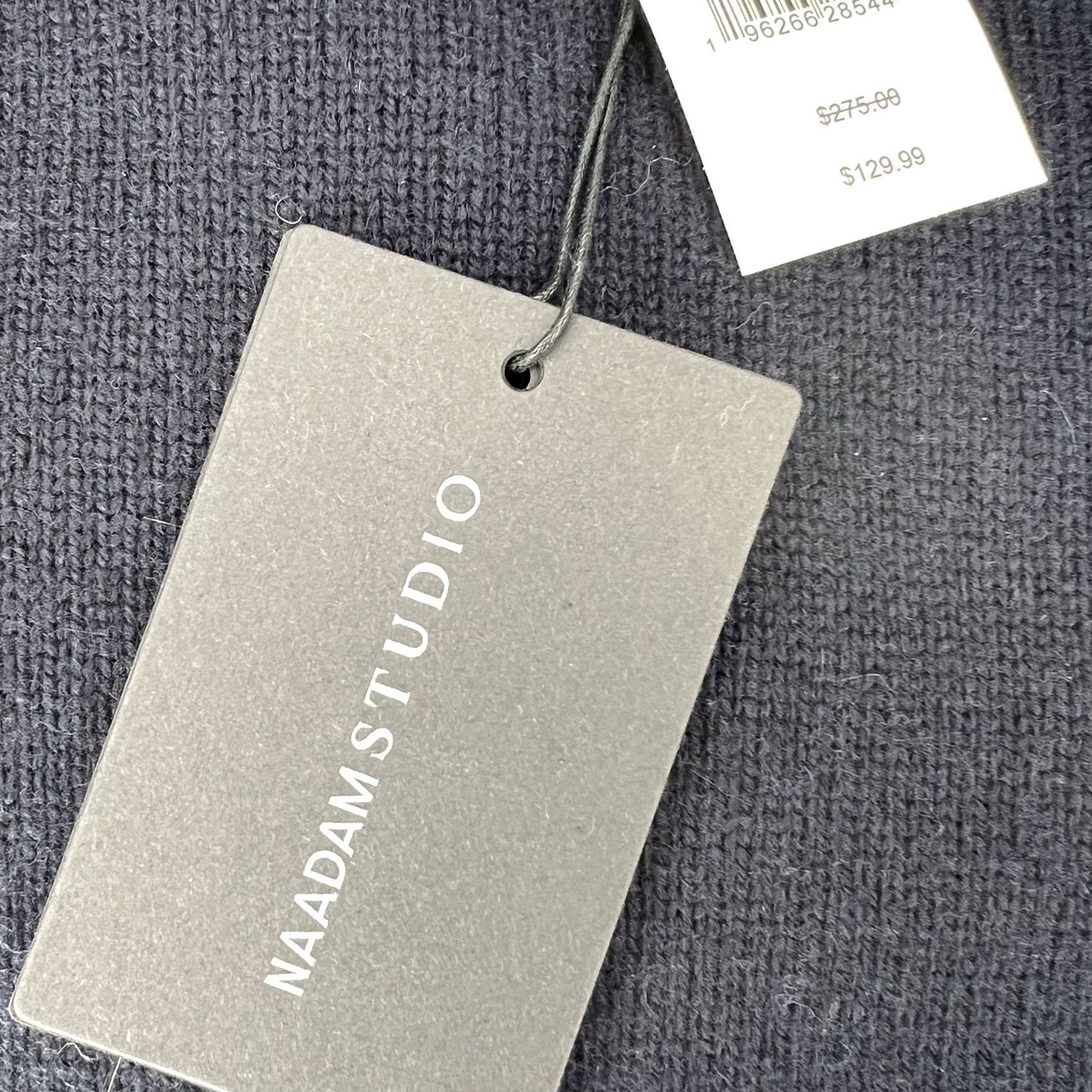 NAADAM Nadaam Men’s Lightweight Cashmere Wool Roll Neck Sweater 2XL Navy Blue Size US XXL / EU 58 / 5 - 4 Thumbnail