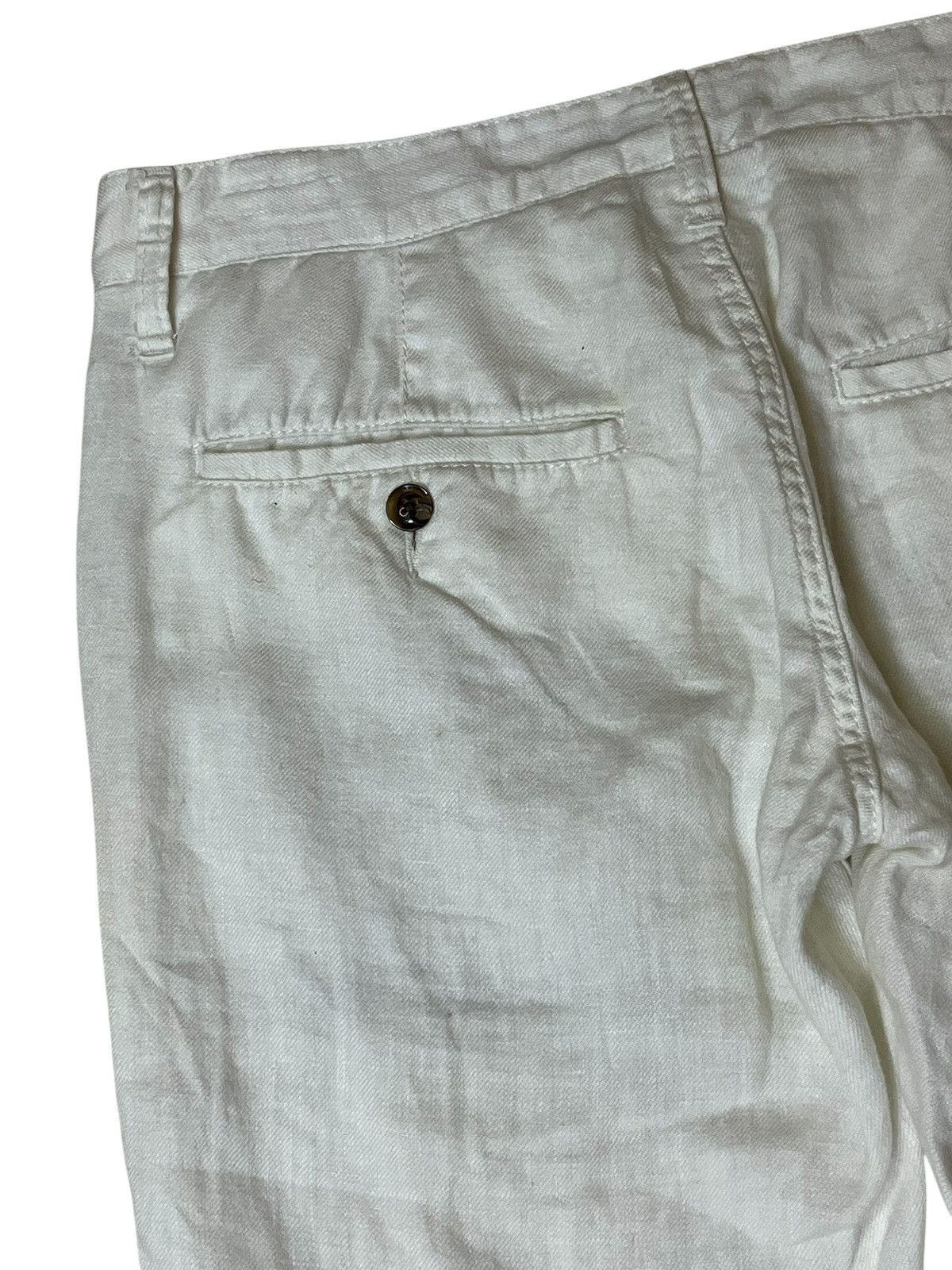 GOSTAR DE FUGA Archival japanese GOSTAR DE FUGA white linen casual pants Size US 31 - 9 Thumbnail