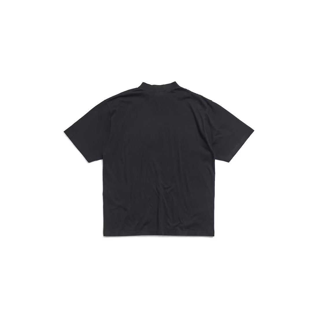 Balenciaga o1mt1gz0225 Institutional T-Shirt Medium Fit in Black Size M / US 6-8 / IT 42-44 - 2 Thumbnail
