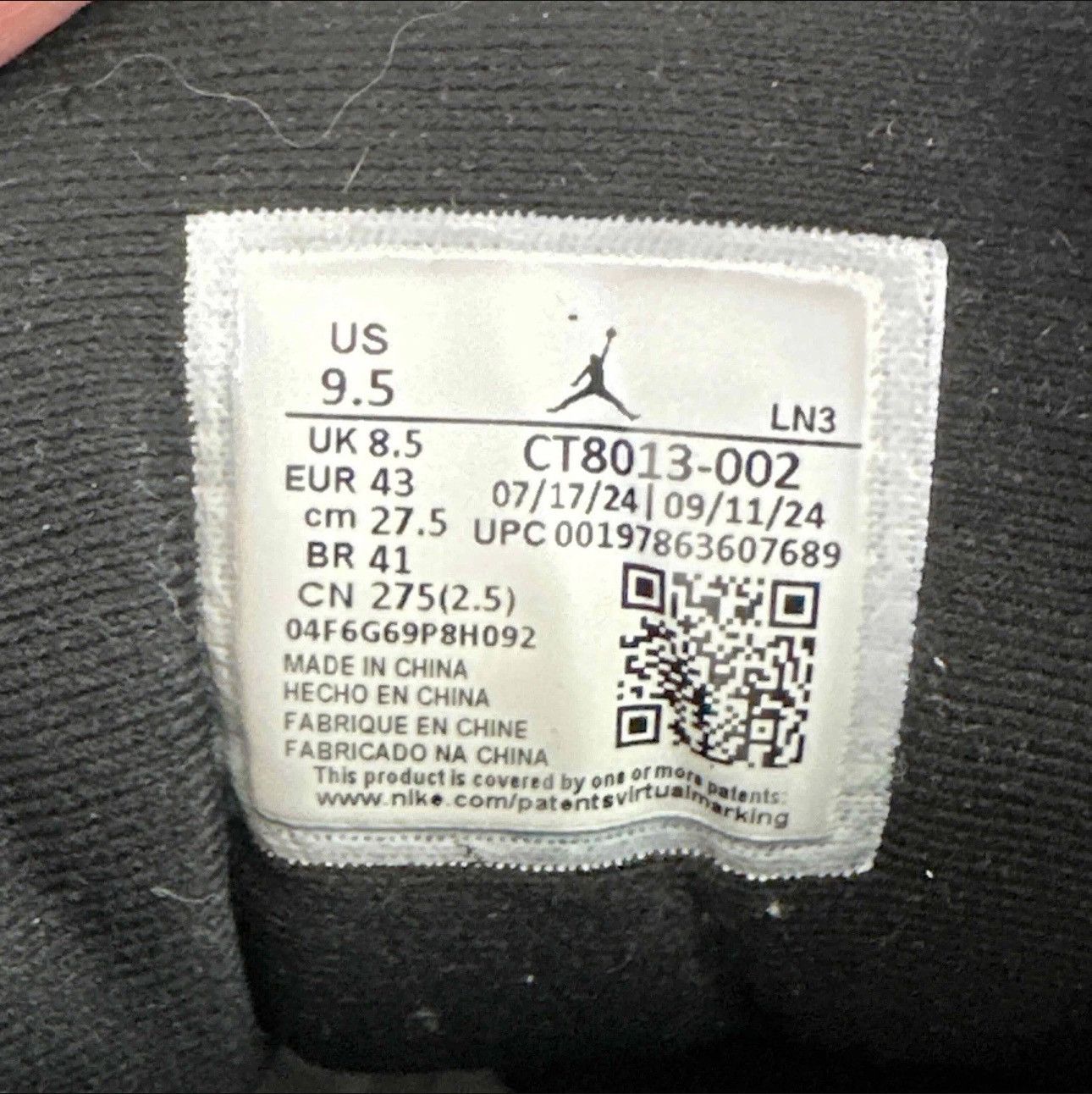 Jordan Brand Jordan 12 Flu Game 2025 Size US 9.5 / EU 42-43 - 7 Thumbnail