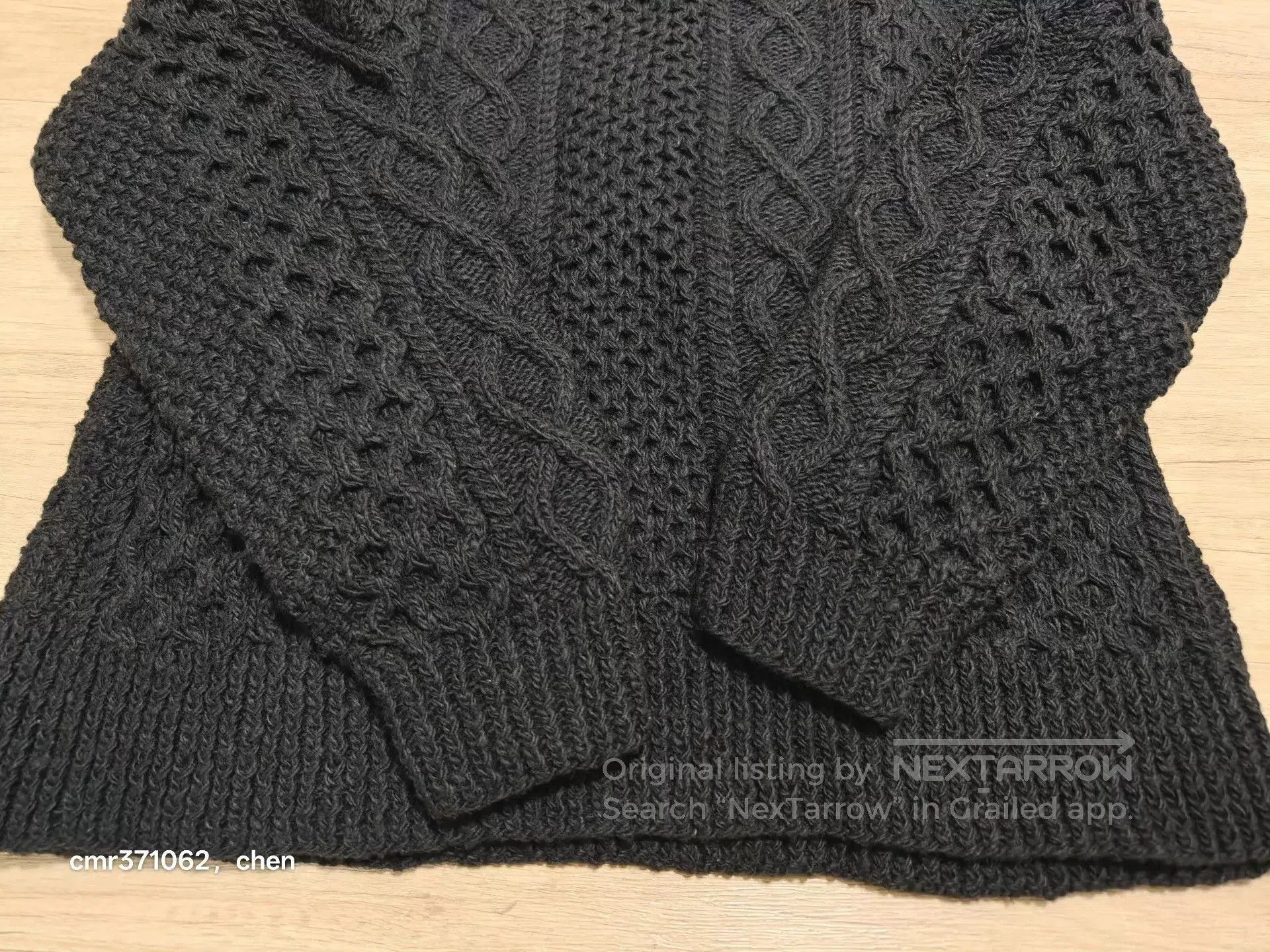 Visvim Black Cable Knit Sweater Size S. Size US S / EU 44-46 / 1 - 4 Thumbnail