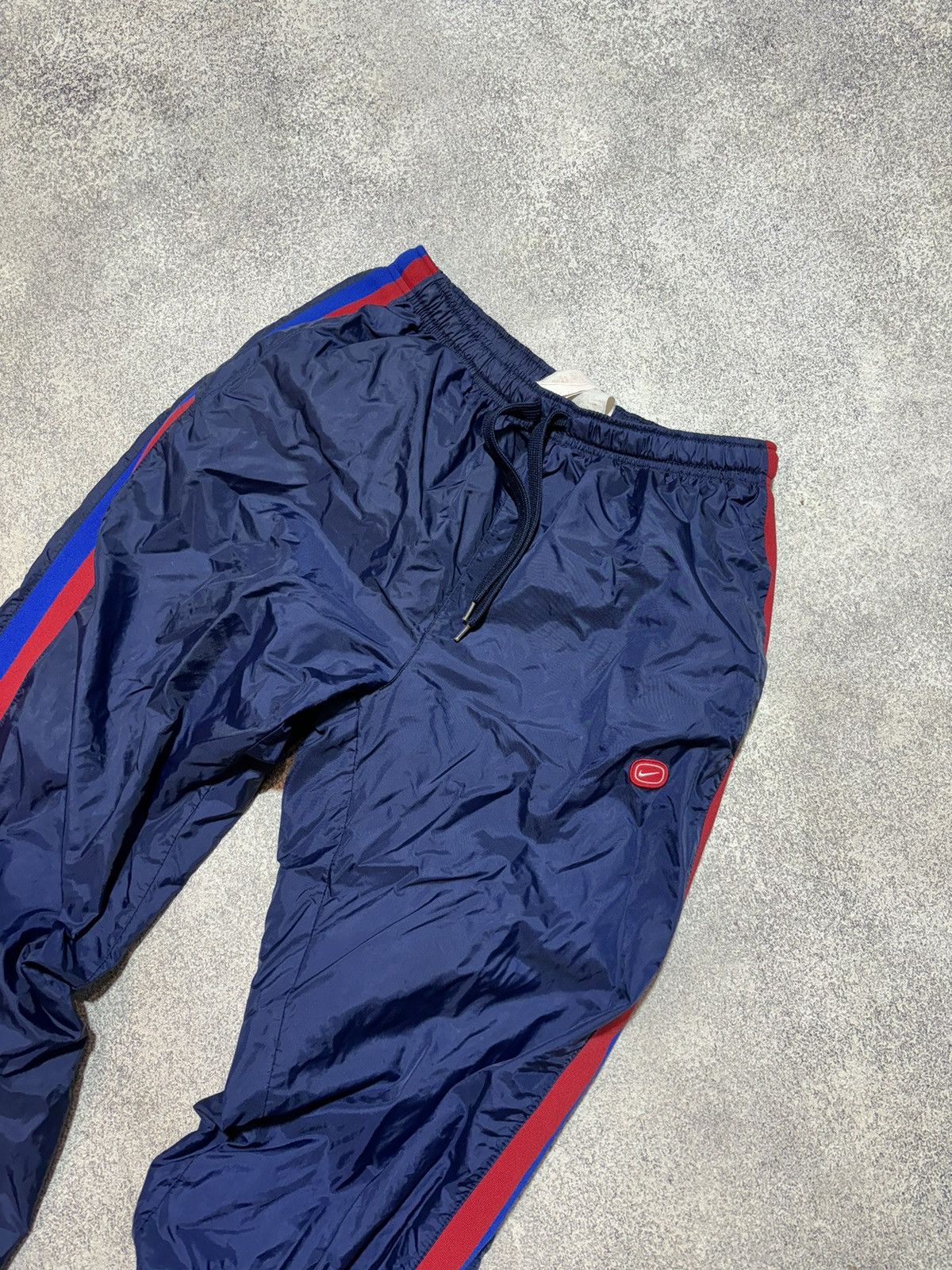 Nike × Vintage 00s Nike Vintage Drill Pants Small Logo Y2K Size US 38 / EU 54 - 7 Thumbnail