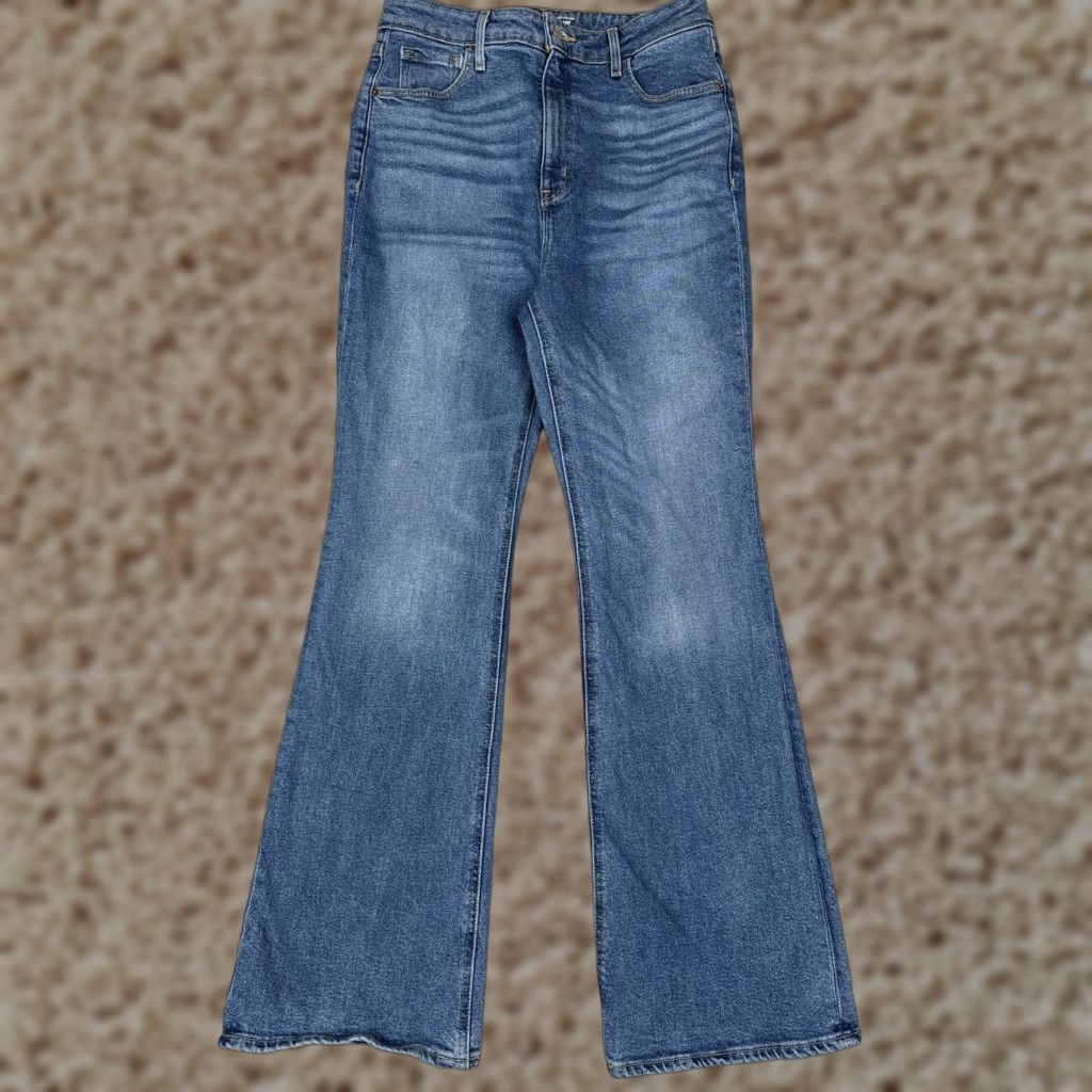 Old Navy Old Navy Jeans Womens 12 Blue Medium Wash High Rise Flare Denim 30x31 Pocket 5-Pocket Stretch Regular Vintage No Size 34" / US 12 / IT 48 - 1 Thumbnail