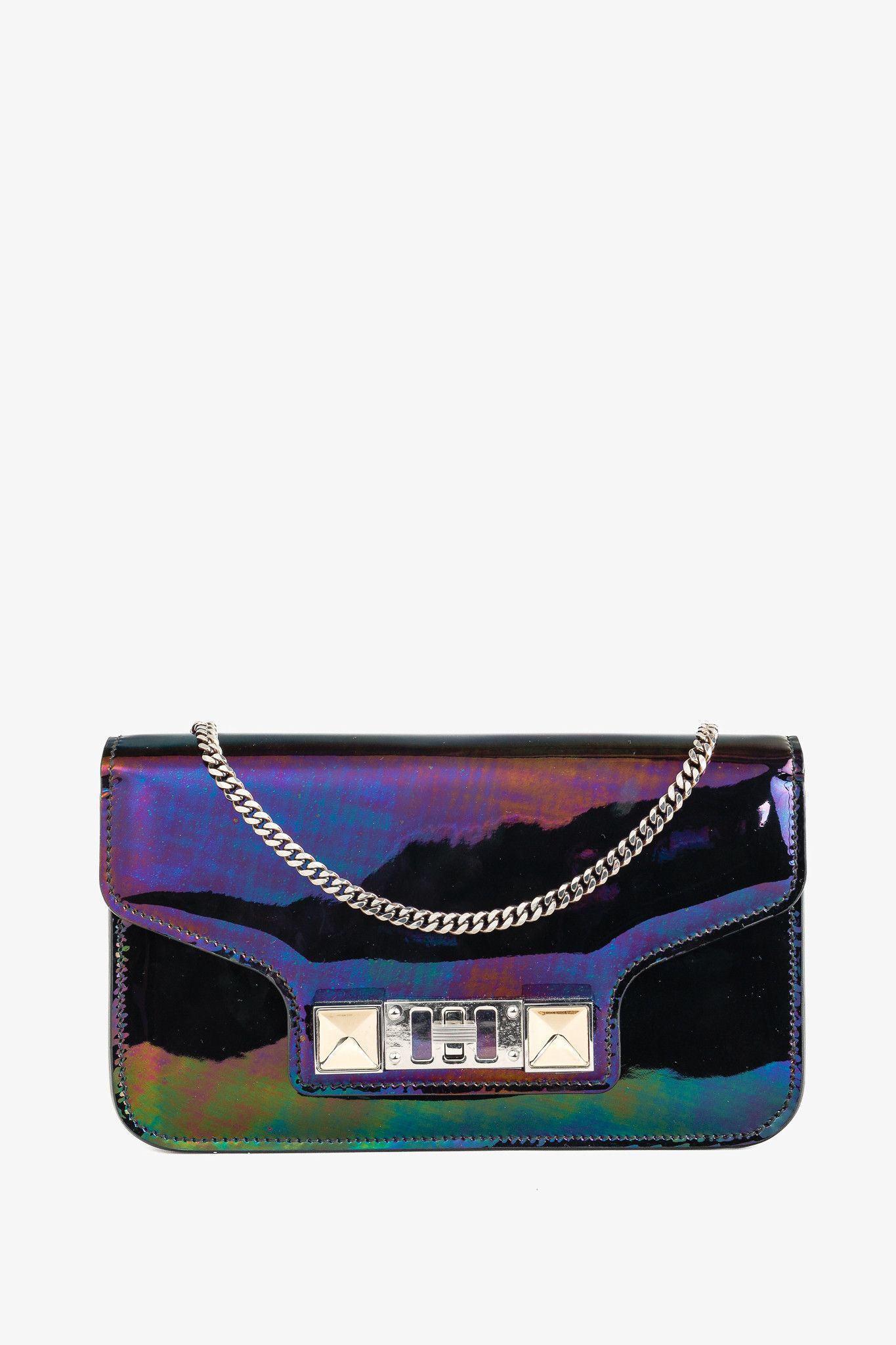 Proenza Schouler Proenza Schouler PS11 Oil Slick Leather Chain Wallet Size ONE SIZE - 1 Thumbnail