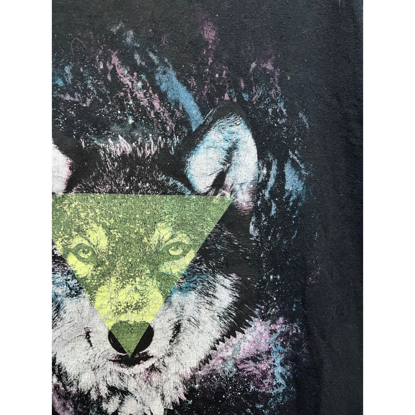 Vintage Vintage Animal Planet Shirt The Wolf Animal Black Tee 2XL Size US XXL / EU 58 / 5 - 4 Thumbnail