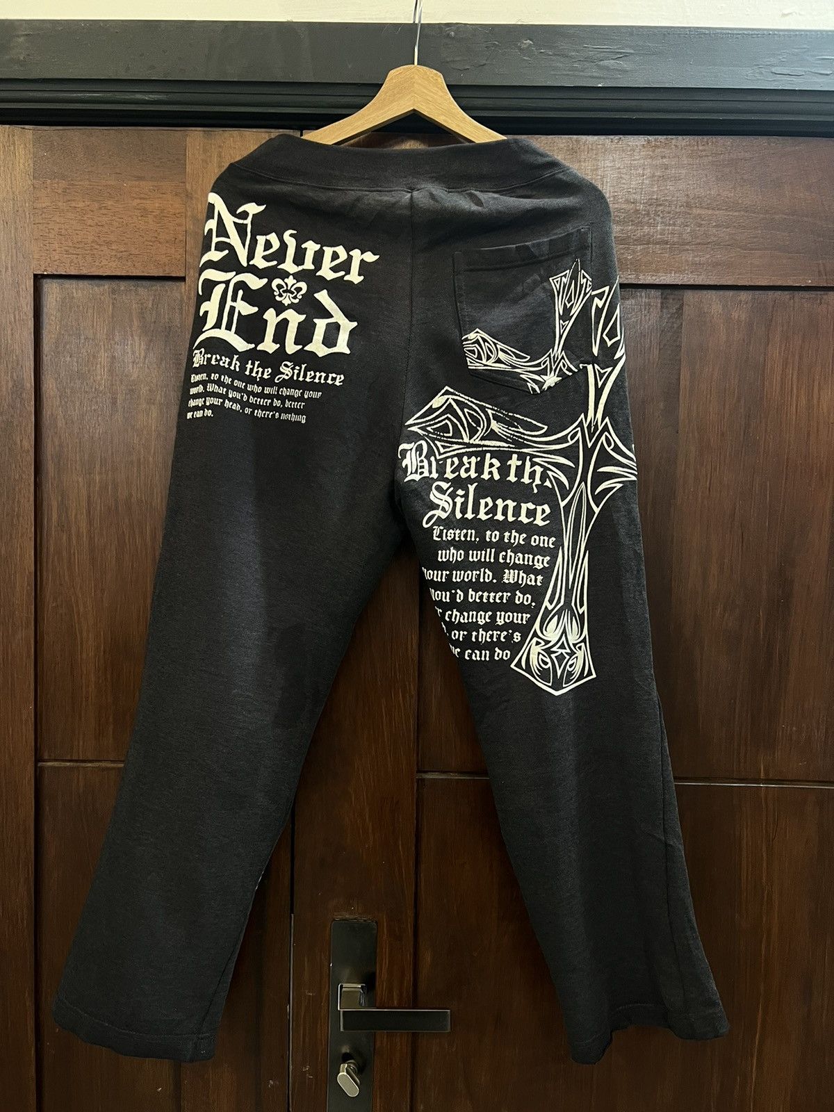 Japanese Brand Inspired Chrome Hearts Jogger Pants Size US 32 / EU 48 - 4 Thumbnail