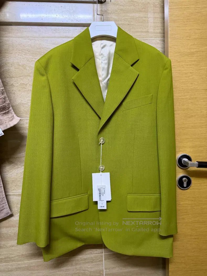 Acne Studios Acne Studios Green Oversized Blazer Size XXS / US 00 / IT 34 - 1 Thumbnail