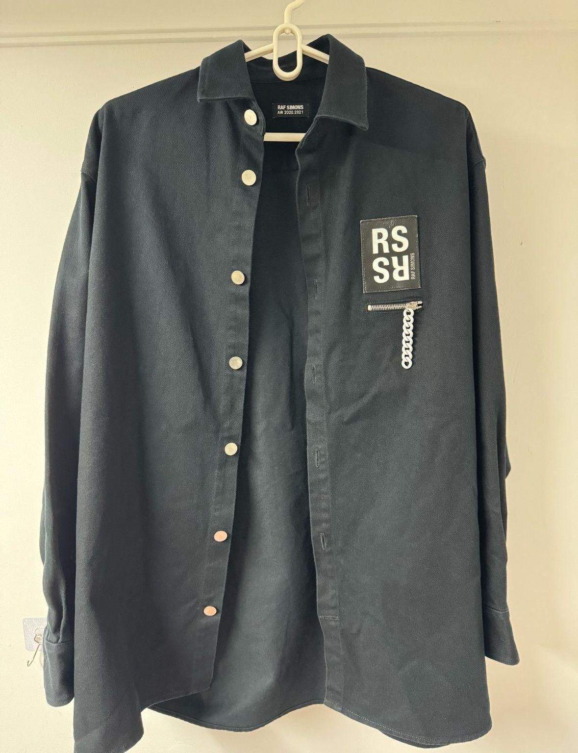トップス raf simons 21aw BIGFIT DENIM SHIRT RAF SIMONS 21AW Big fit denim shirt RAF SIMONS(ラフシモンズ)BIG