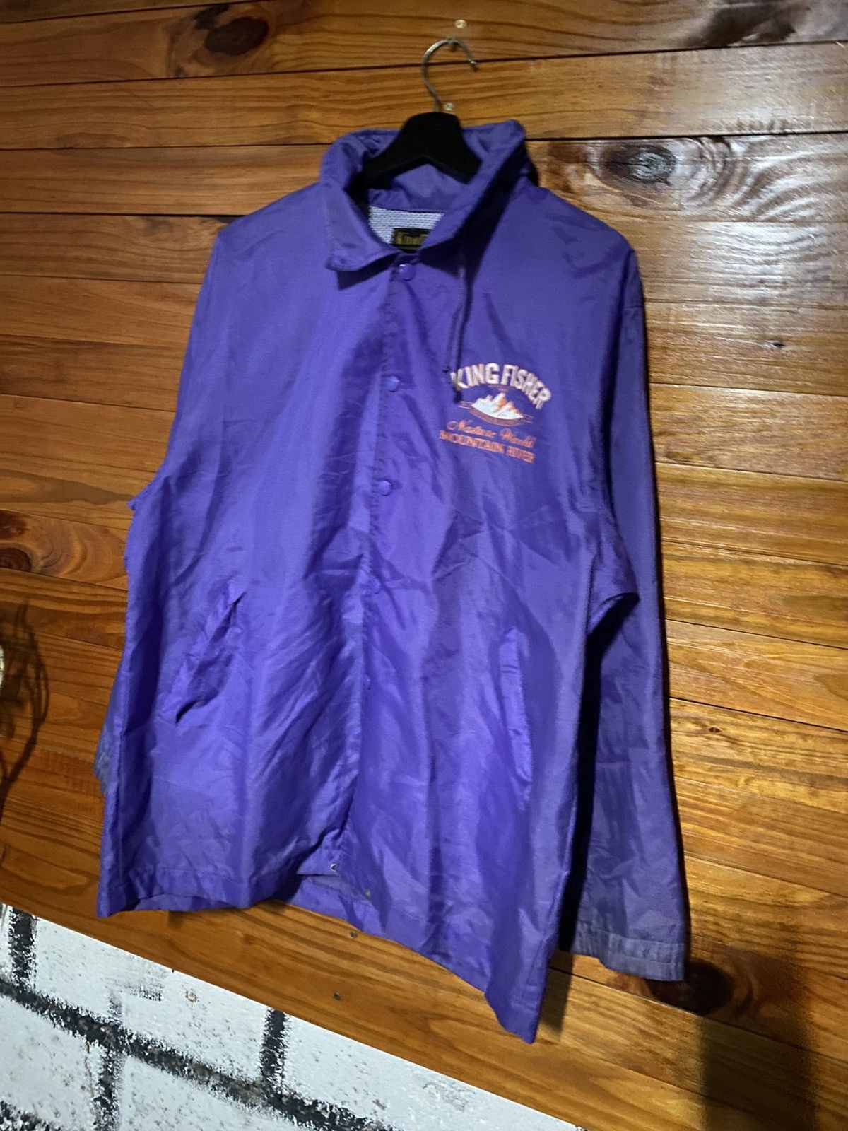 Vintage Vintage 1990s King Fisher Outdoor Purple Nylon Coach Jacket Size US M / EU 48-50 / 2 - 4 Thumbnail