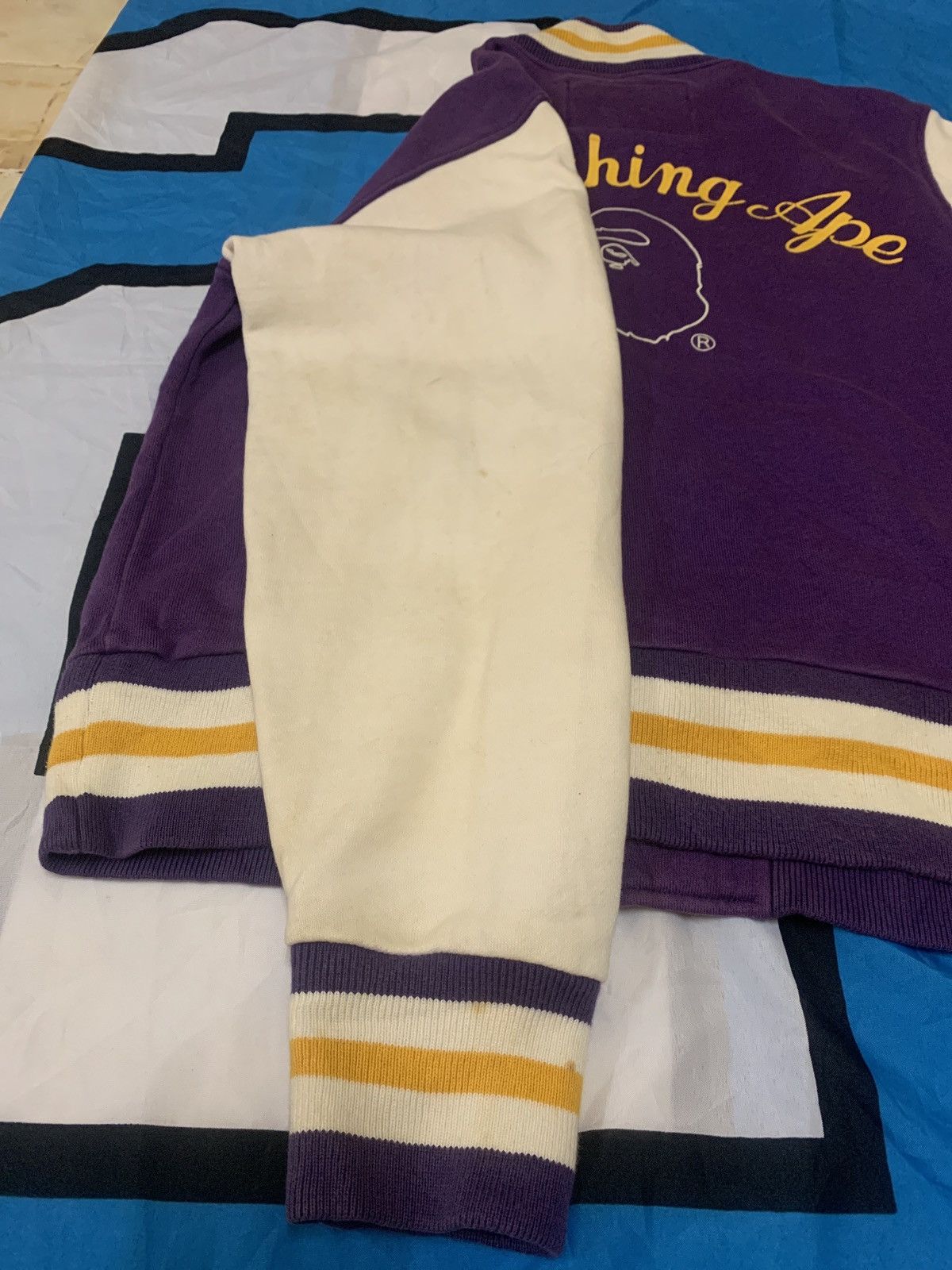 Bape Apee Sweat Varsity Jacket Size XS / US 0-2 / IT 36-38 - 21 Thumbnail
