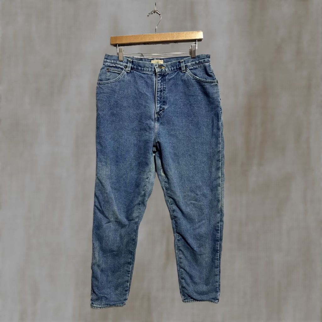 Denime RedHead Jeans Men's Denim Blue Regular 34x28.5 Cotton Pocket Button Work Casual 36 in. Regular Mens Button Closure Solid Vintage No N/A Size US 34 / EU 50 - 1 Thumbnail