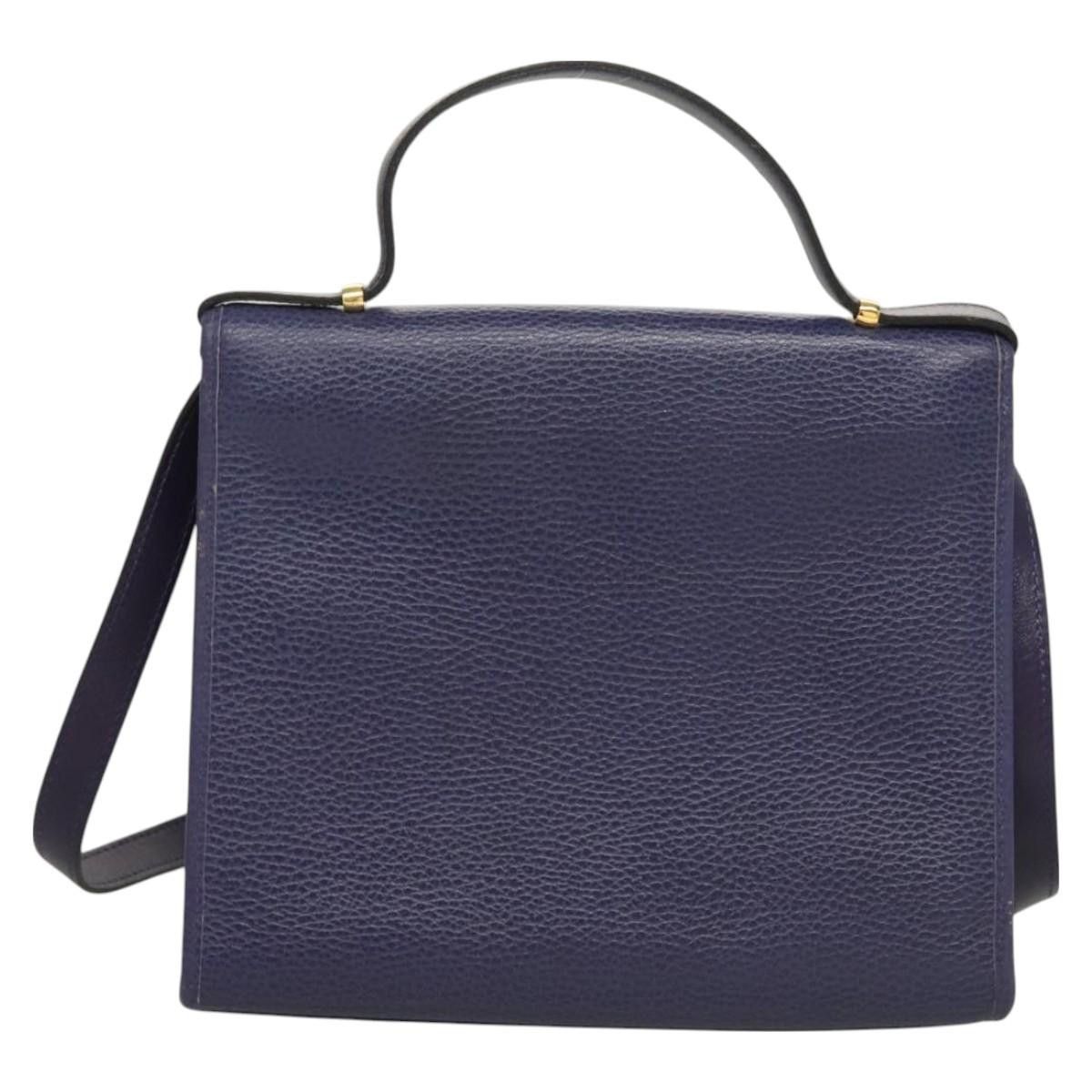 Dior DIOR Hand Bag Leather Gold Purple Gray Size ONE SIZE - 3 Thumbnail