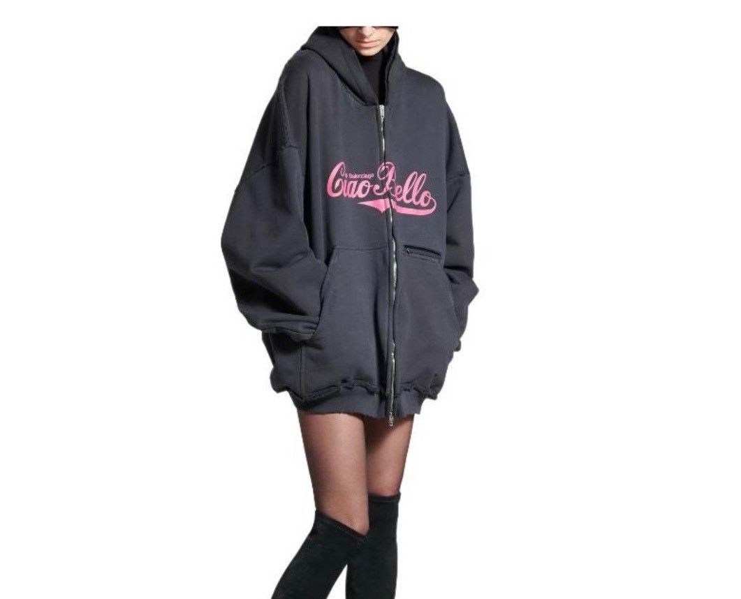Balenciaga Balenciaga 24 winter CIAO BELLO Zip Hoodie 2501-Nextarrow Size US S / EU 44-46 / 1 - 2 Thumbnail