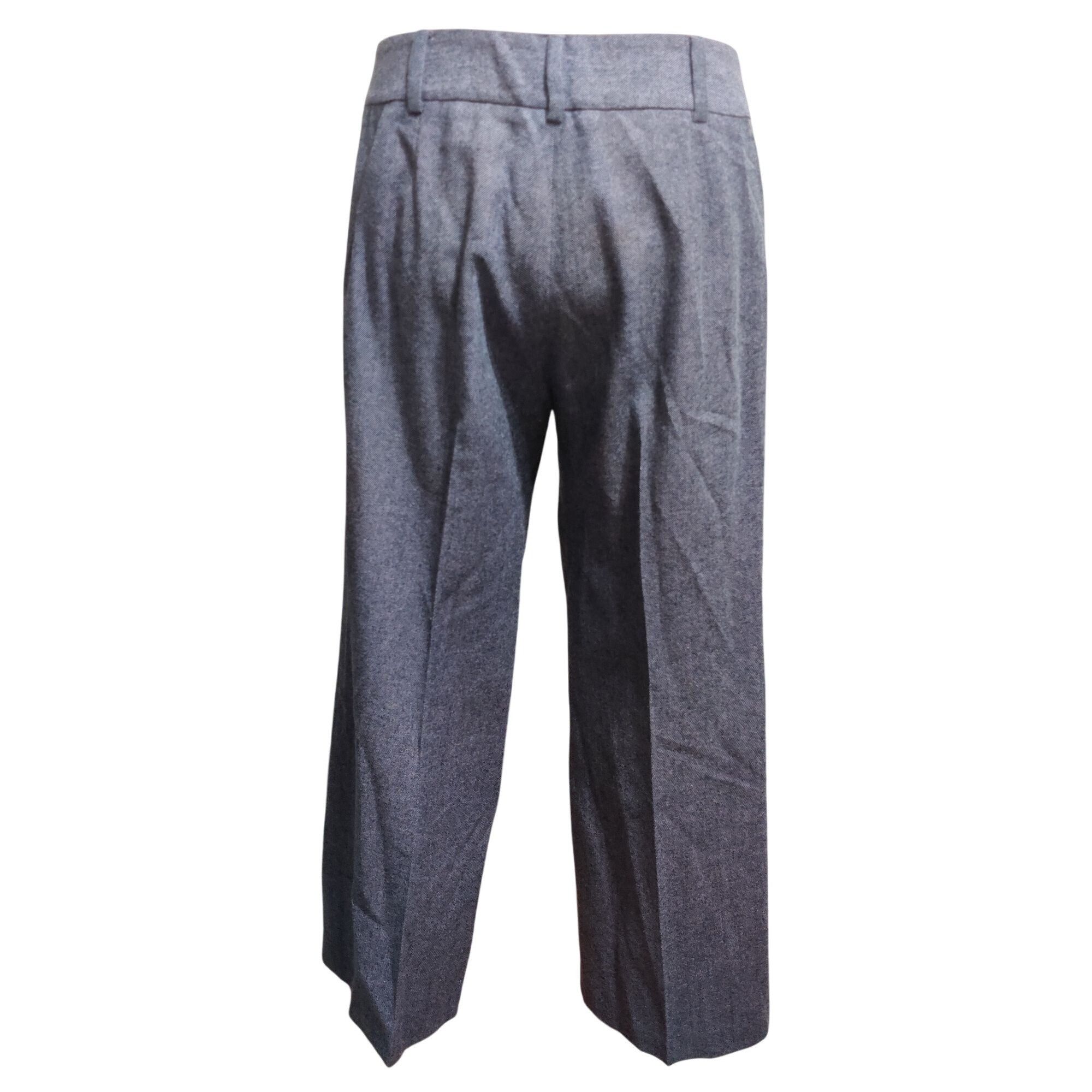 Other Ann Taylor Factory 10P Purple Black Wool Blend Trousers Peti Size 32" / US 10 / IT 46 - 3 Thumbnail