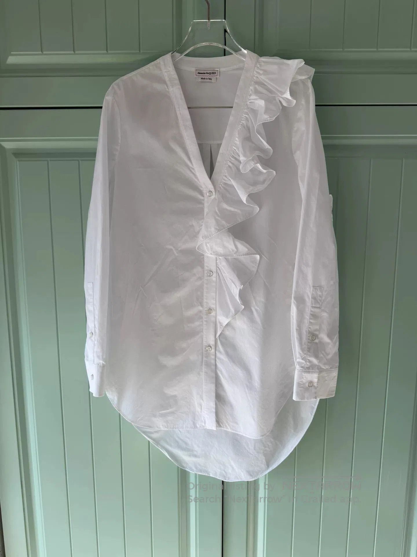 Alexander McQueen Alexander McQueen Women's White Shirt. Size M / US 6-8 / IT 42-44 - 1 Thumbnail