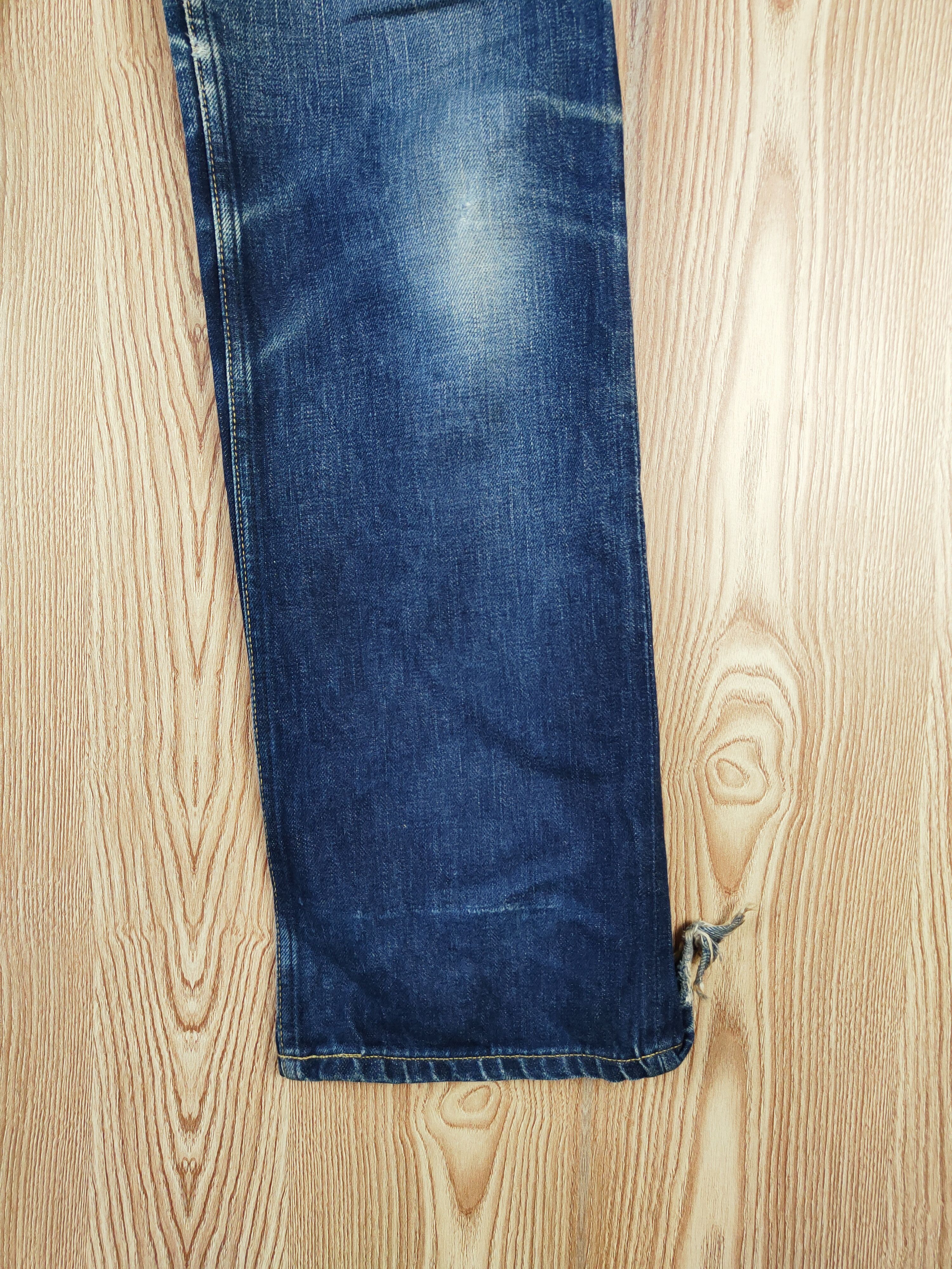 Japanese Brand Paul Smith selvedge Dark Blue Distressed Ripped Jeans #W604 Size 27" / US 4 / IT 40 - 7 Thumbnail