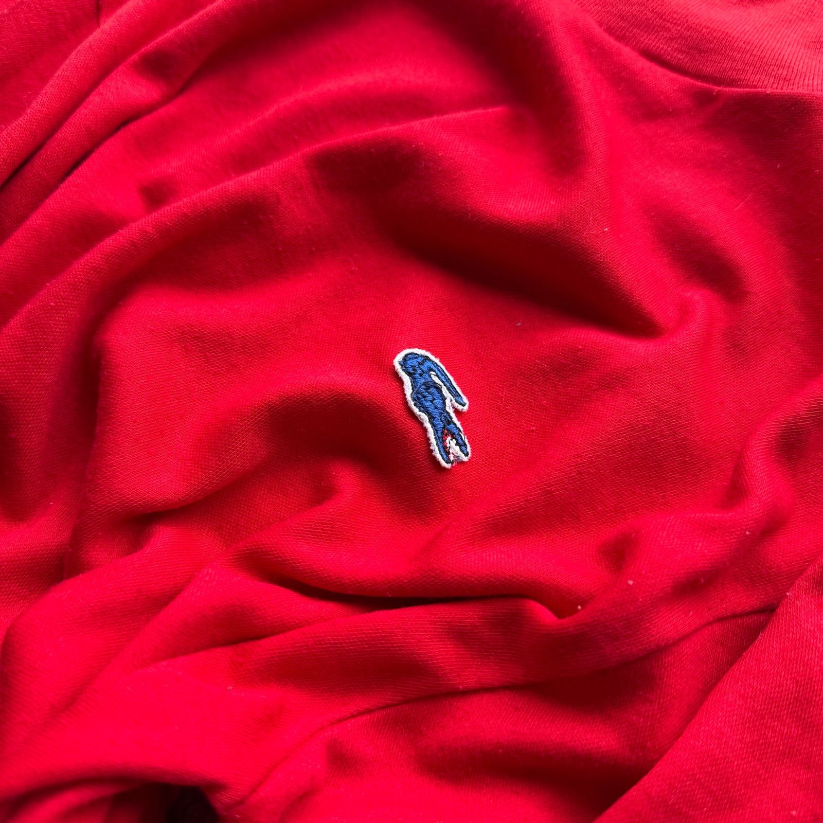 Lacoste Vintage 80s Izod Lacoste Red Mock Neck Turtleneck Shirt Size S / US 4 / IT 40 - 3 Thumbnail